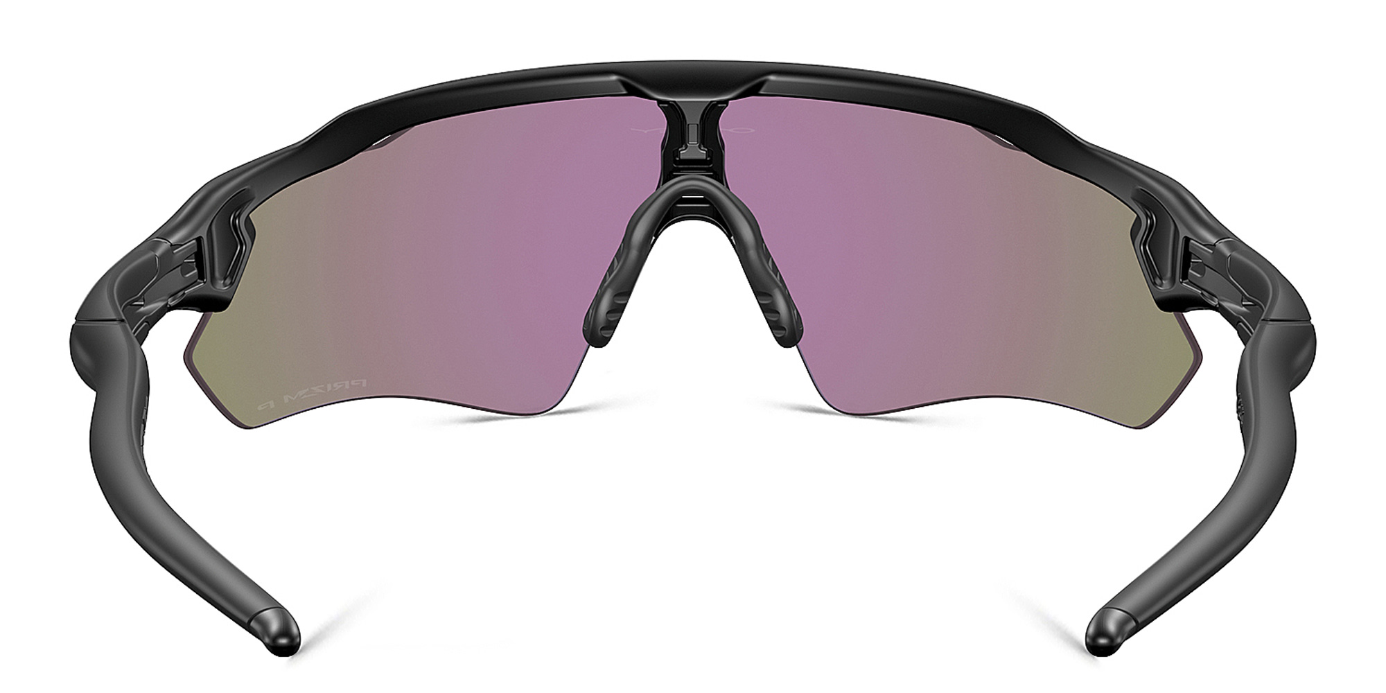 Oakley Half-Rim Wide Mask Sunglasses in Matte Black – Product Photo 4