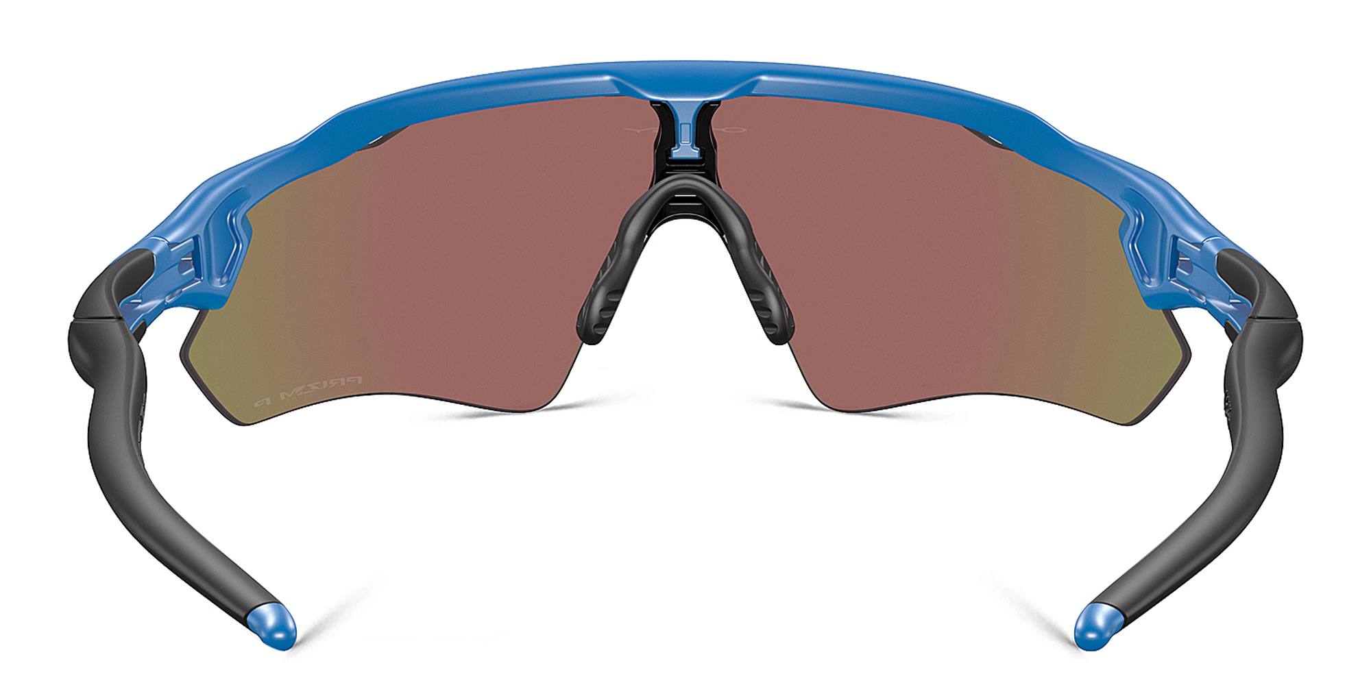 Shop Oakley Half-Rim Mask Sunglasses in Matte Sapphire online.