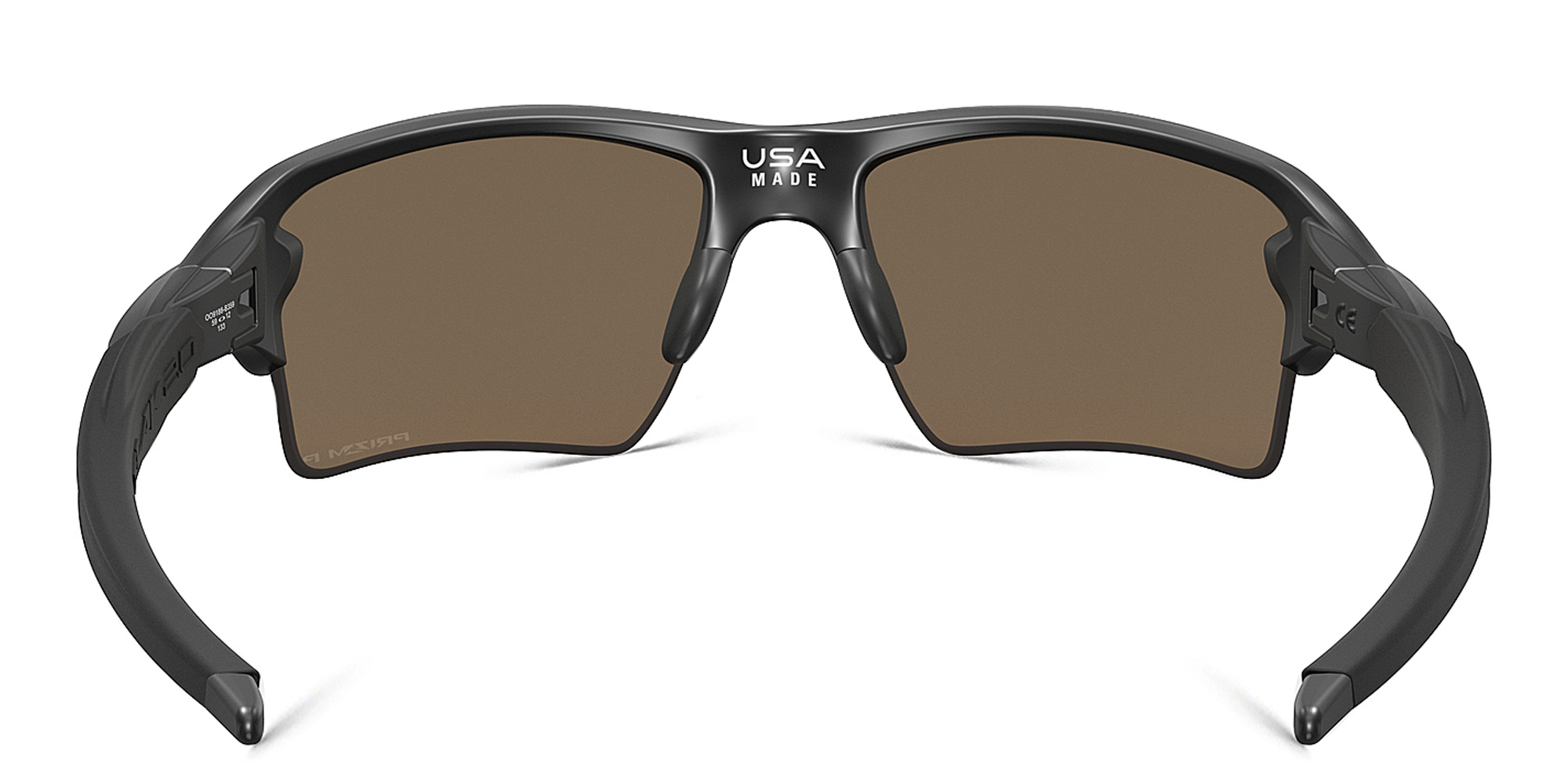 Shop Oakley Flak 2.0 XL Half-Rim Rectangle Sunglasses in Matte Black online.