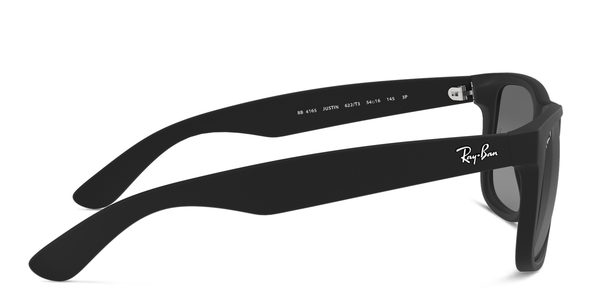 Ray-Ban Justin Square Sunglasses in Black – Product Photo 3