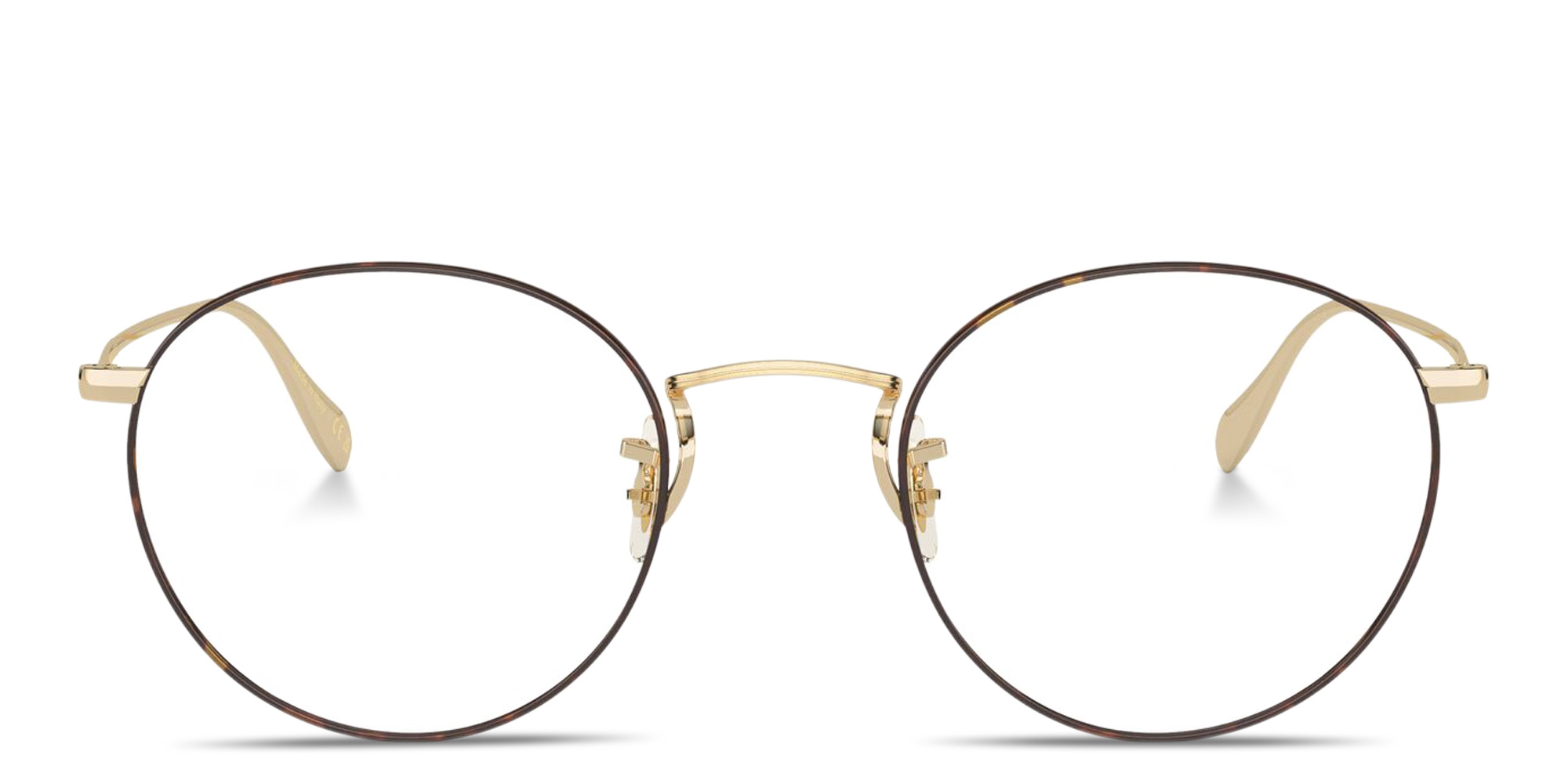 نظارات طبية طراز بانتوس من أوليفر بيبلز بلون ذهبي ناعم - صورة المنتج 1