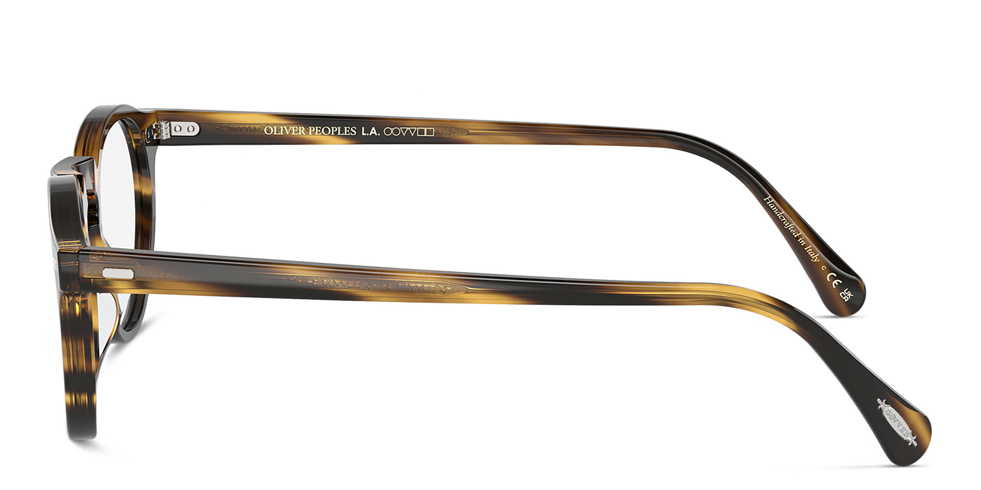 Shop OLIVER PEOPLES Unisex Panthos Eyeglasses in Cocobolo online.