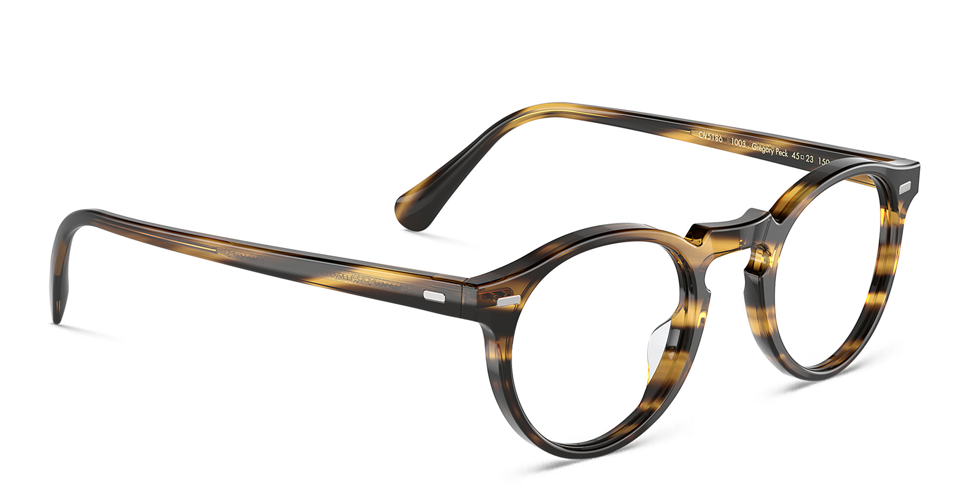 Shop OLIVER PEOPLES Unisex Panthos Eyeglasses in Cocobolo online.