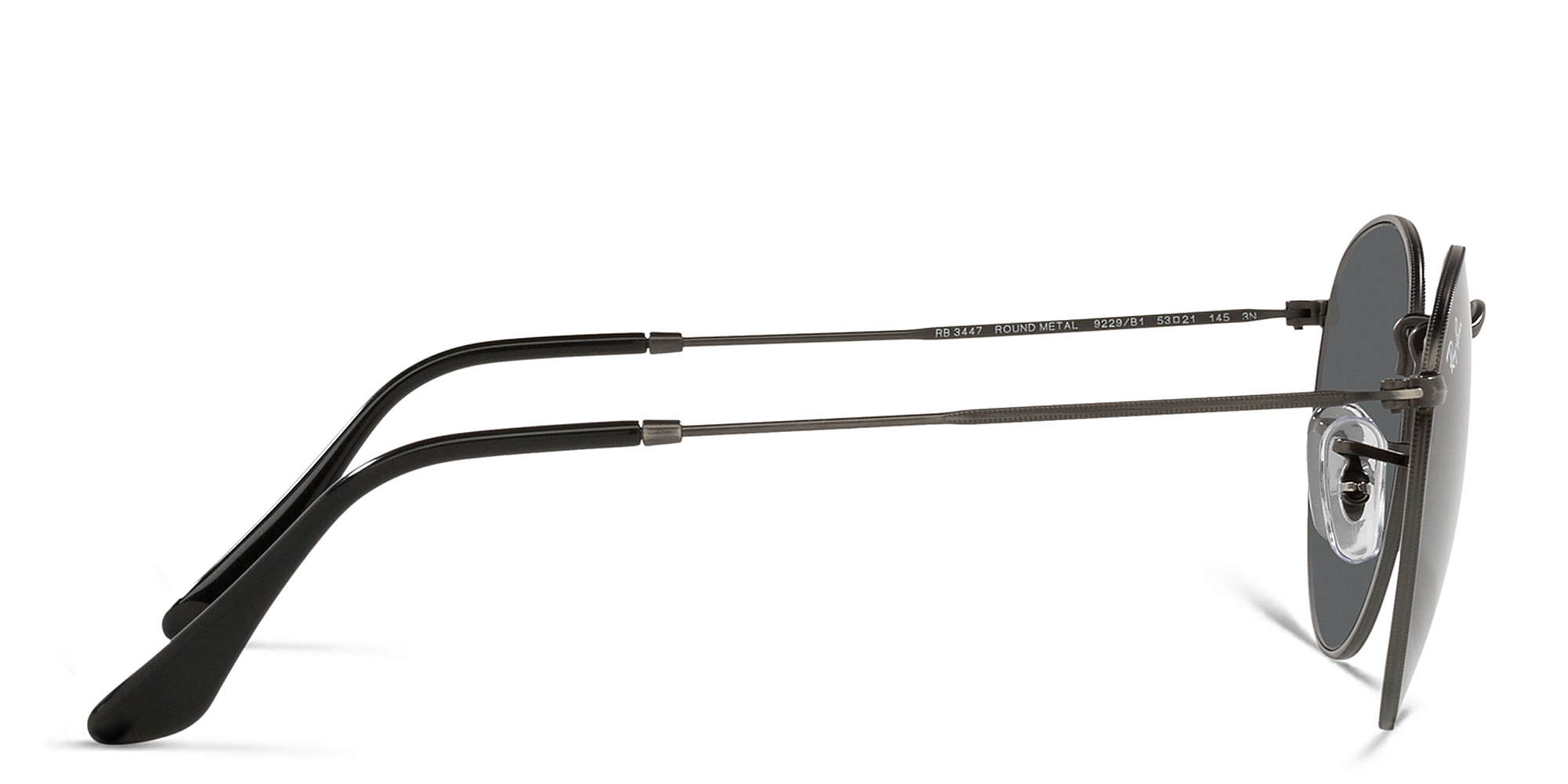 نظارات شمسية دائرية من راي بان بلون رصاصي - صورة المنتج 3