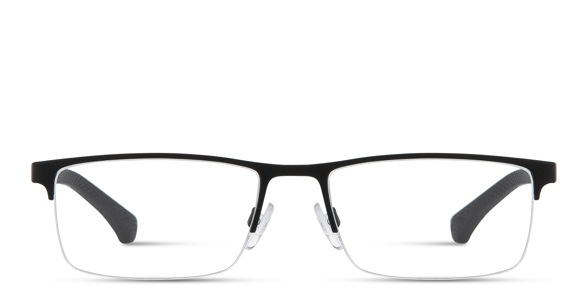 تسوق نظارات طبية موديرن بإطار نصفي مستطيل امبوريو أرماني بلون أسود أونلاين.