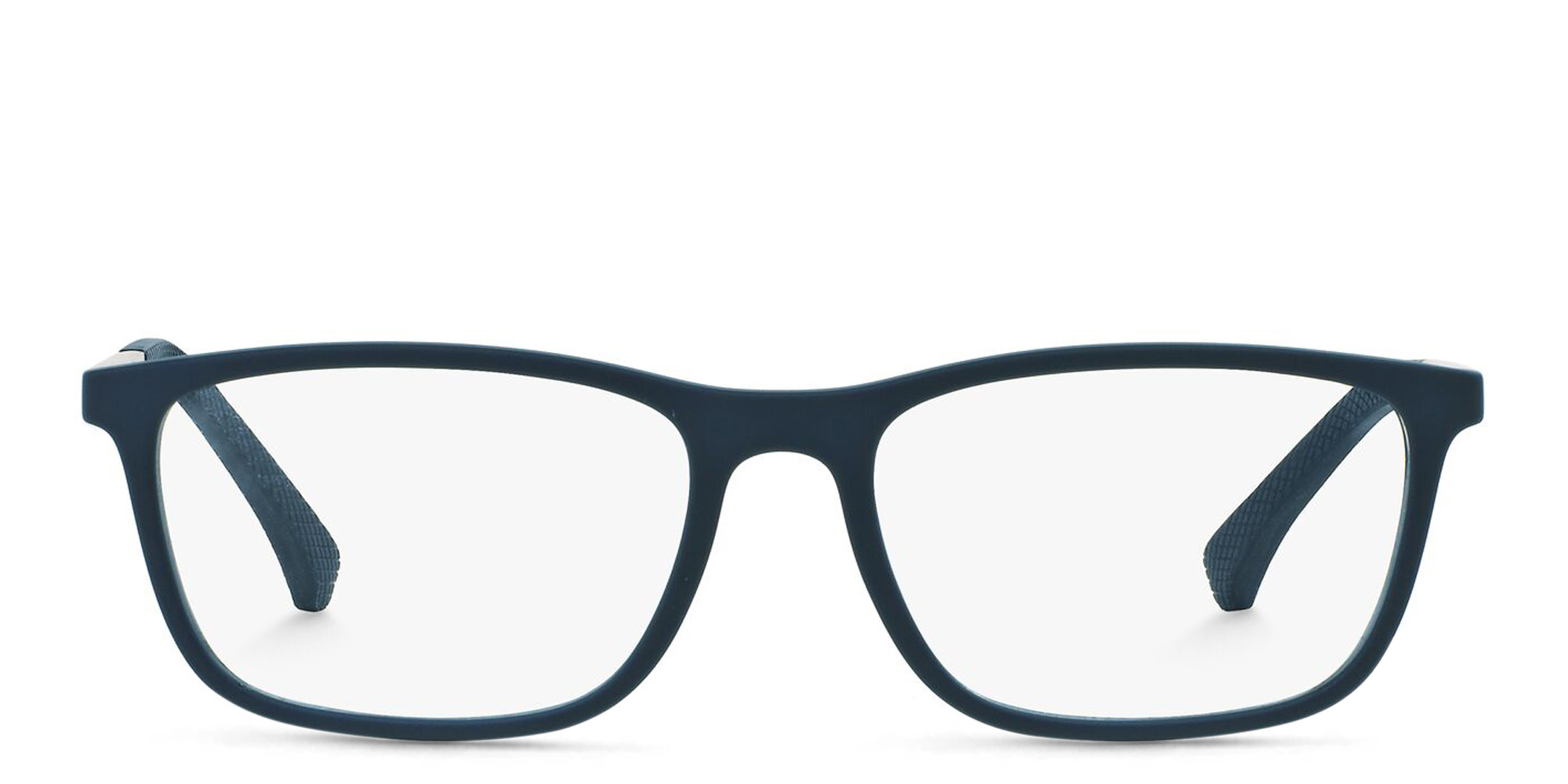 Emporio Armani Rectangle Eyeglasses in Blue – Product Photo 1