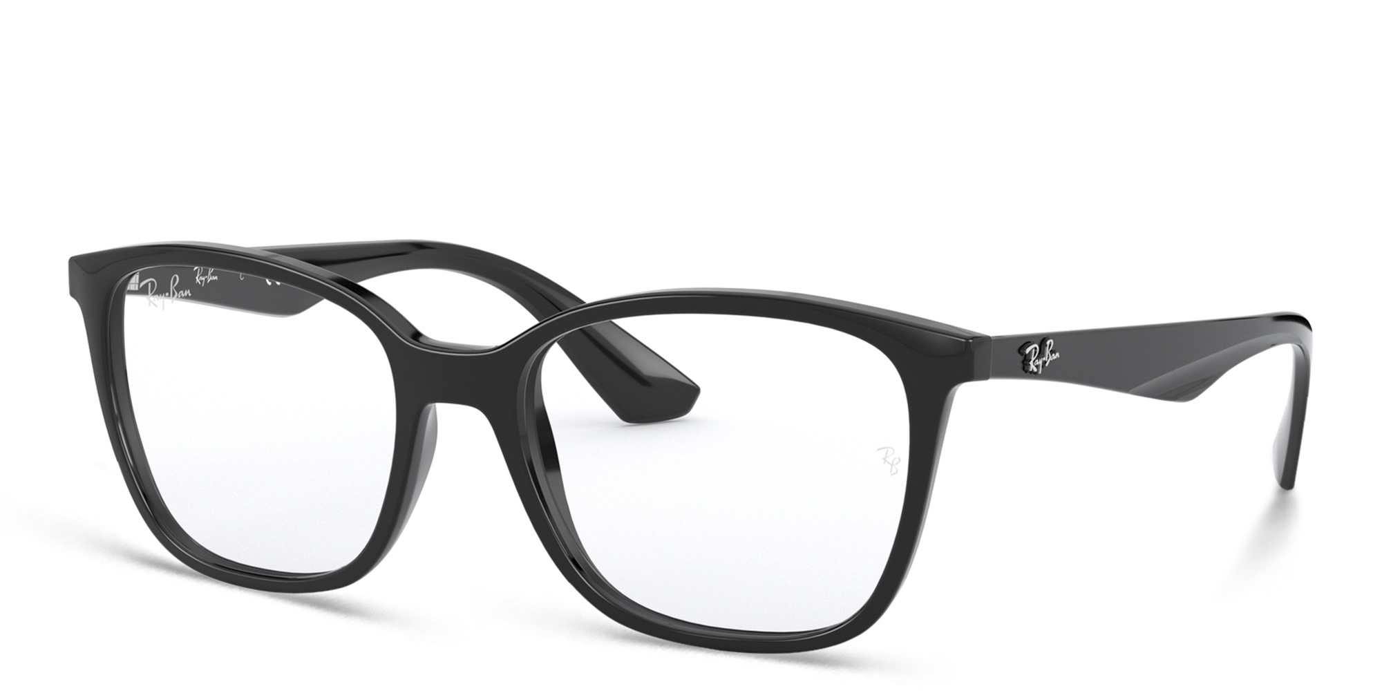Ray-Ban Unisex Square Eyeglasses in Black – Product Photo 2
