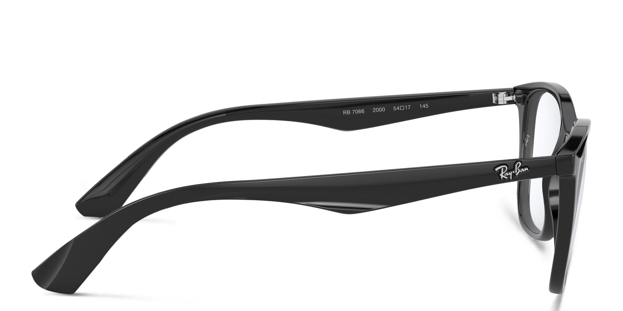 Ray-Ban Unisex Square Eyeglasses in Black – Product Photo 3