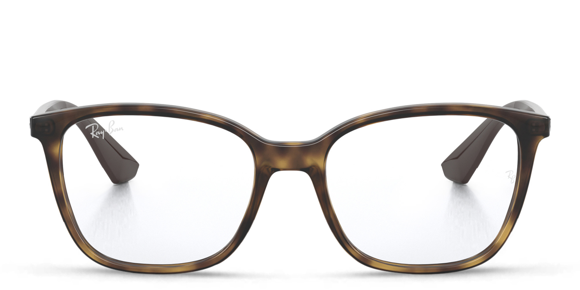 Ray-Ban Unisex Square Eyeglasses in Havana – Product Photo 1