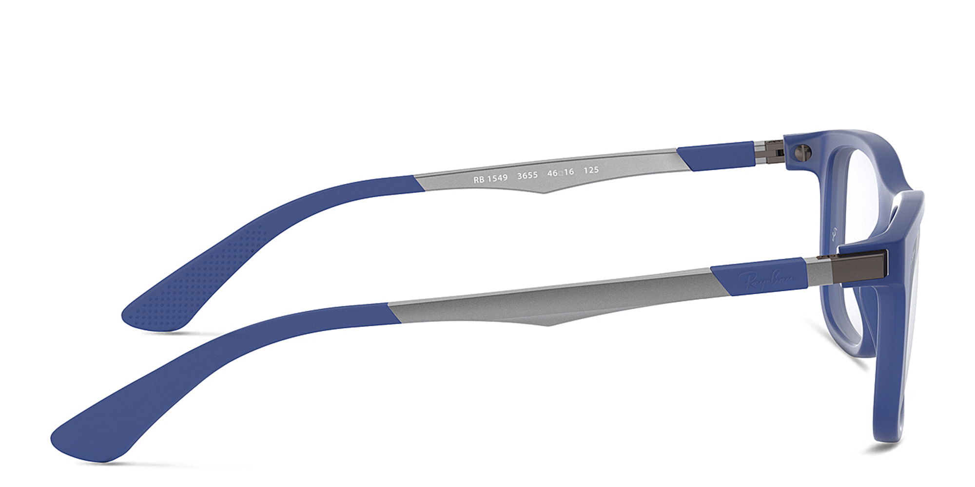 Ray-Ban Junior Kids Square Eyeglasses in Blue – Product Photo 3