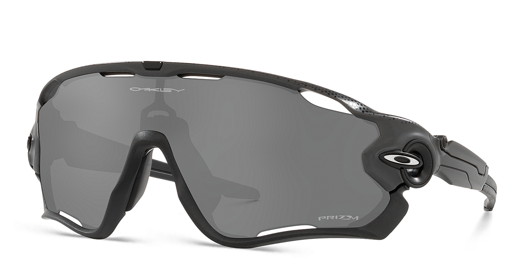 Shop Oakley Jawbreaker Mask Sunglasses in Hi Res Matte Carbon online.