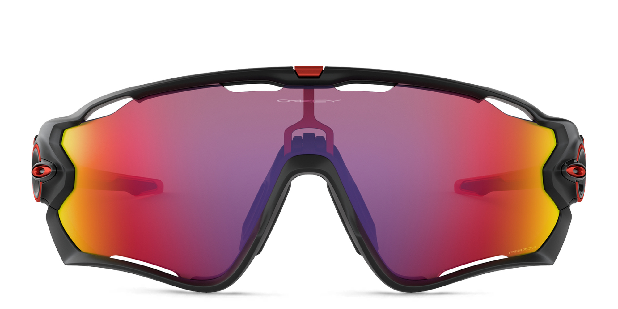 نظارات شمسية جاو برايكر واسعة على شكل قناع من اوكلي بلون أسود مطفي - صورة المنتج 1