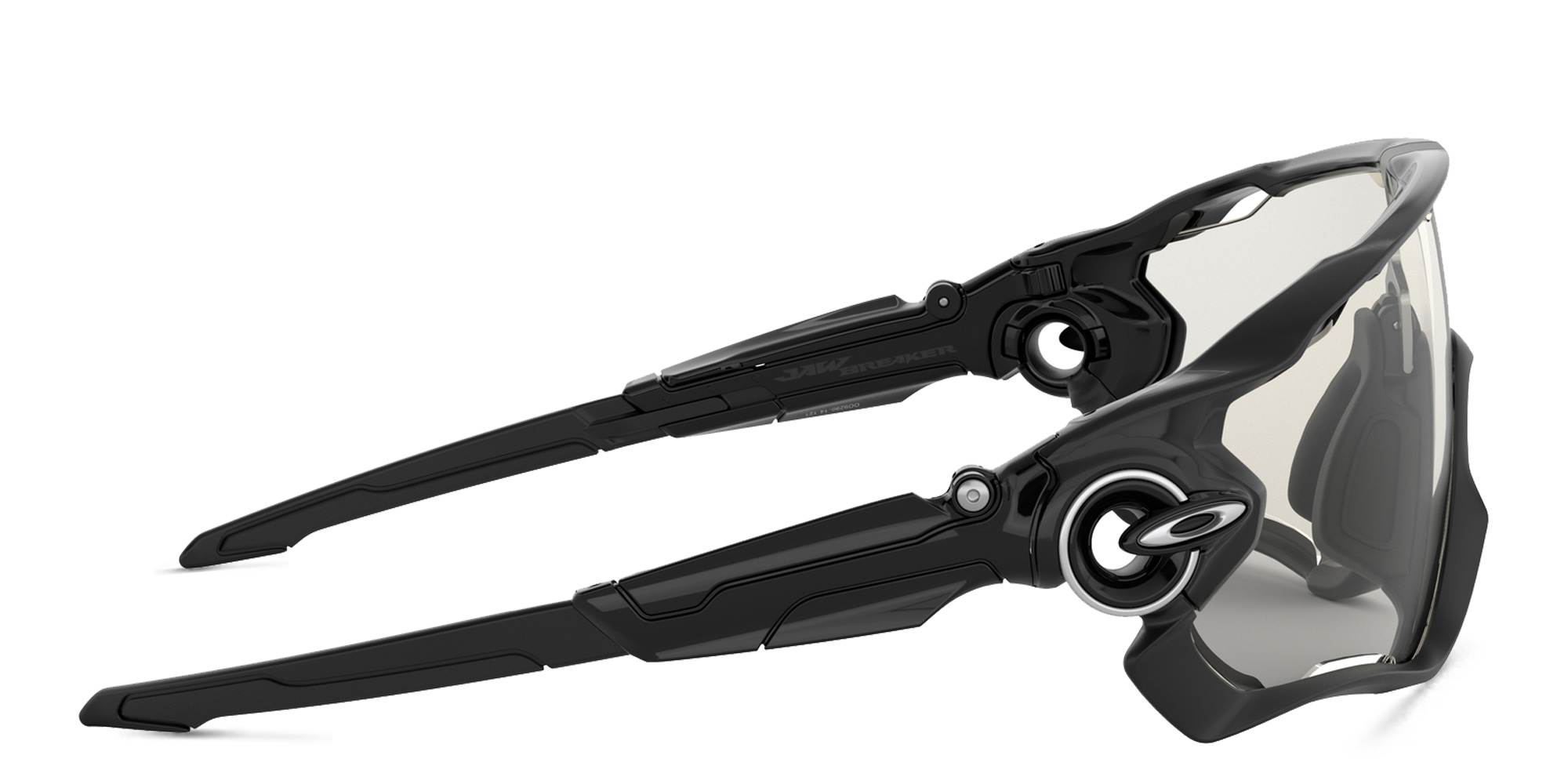 Oakley Jawbreaker Wide Mask Sunglasses in Polished Black – Product Photo 3