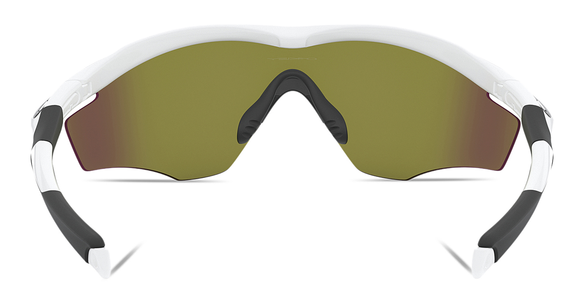 Shop Oakley M2 Frame XL Wide Half-Rim Irregular Sunglasses in White online.