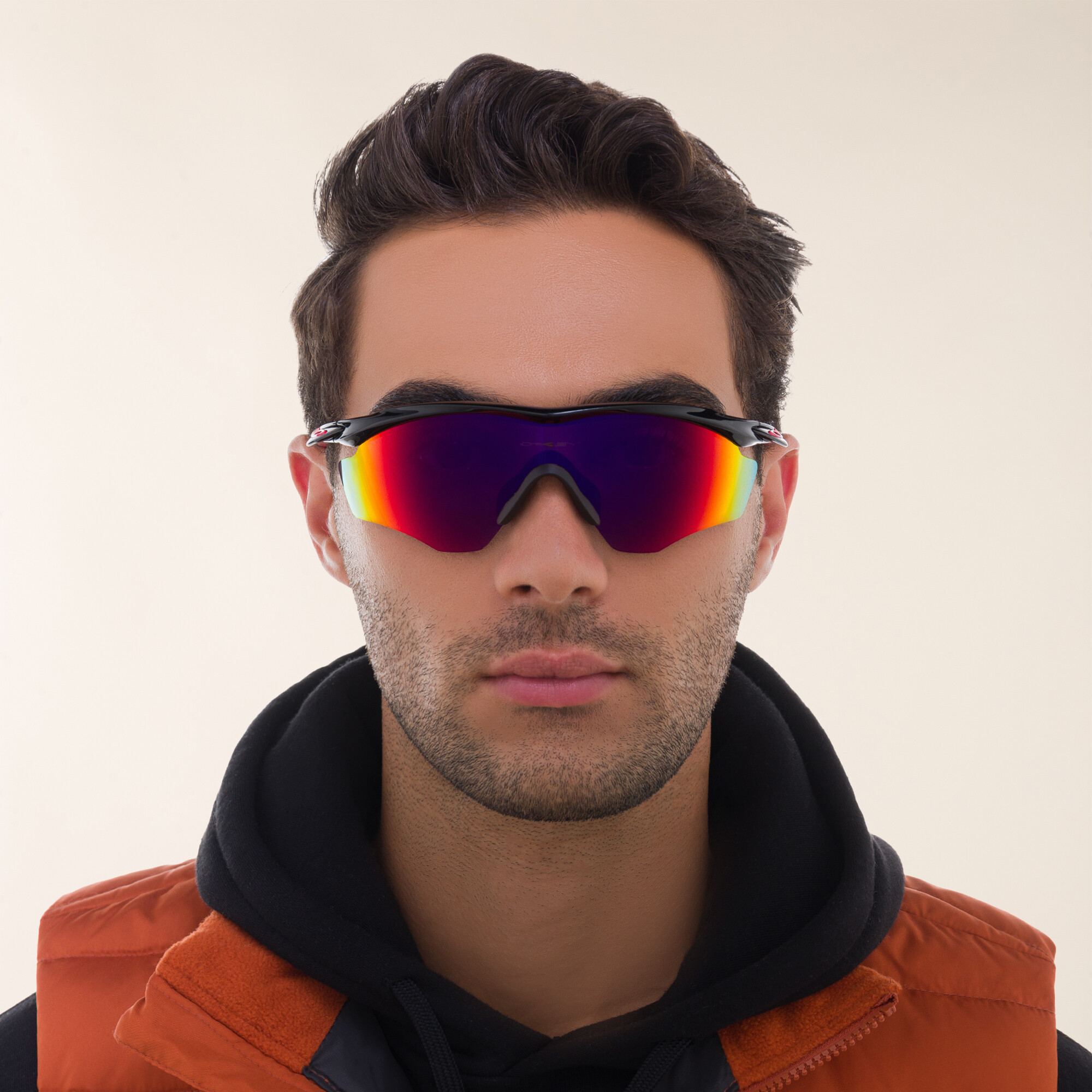 Shop Oakley M2 Frame XL Wide Rimless Irregular Sunglasses in Black online.