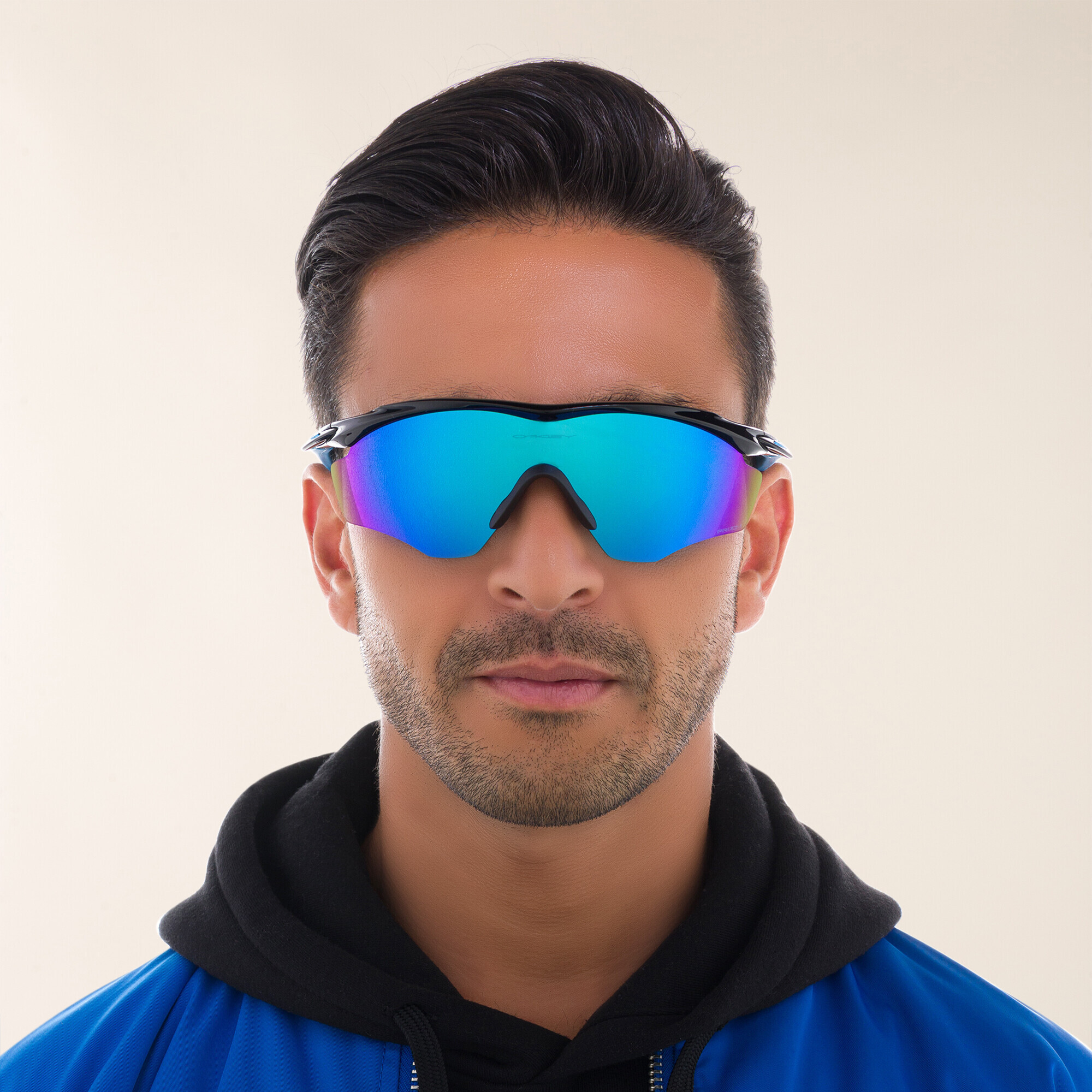 Oakley M2 Frame XL Half-Rim Irregular Sunglasses in Black – Product Photo 5