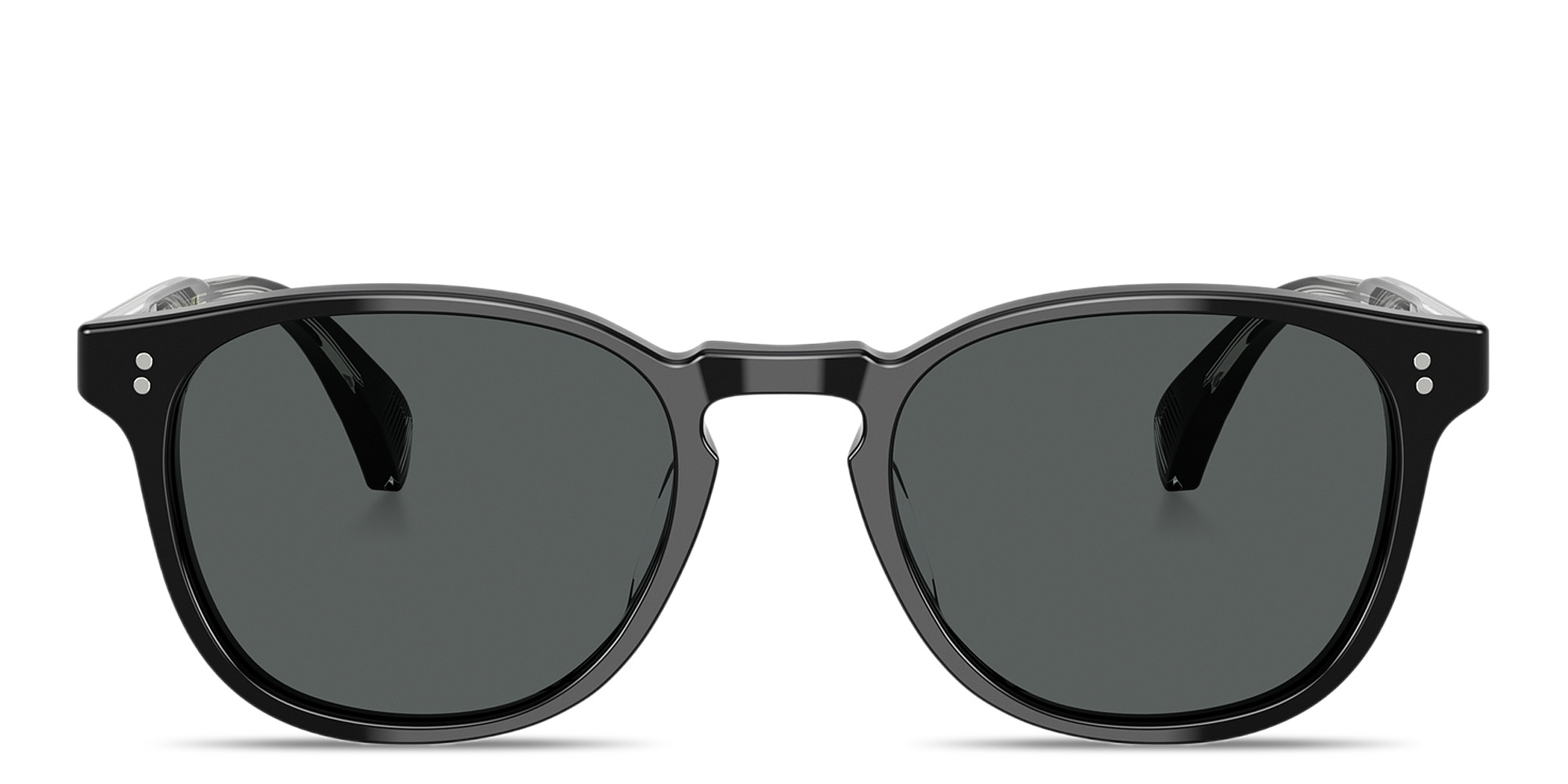 OLIVER PEOPLES Finley Esq. Sun Unisex Round Sunglasses in Black – Product Photo 1