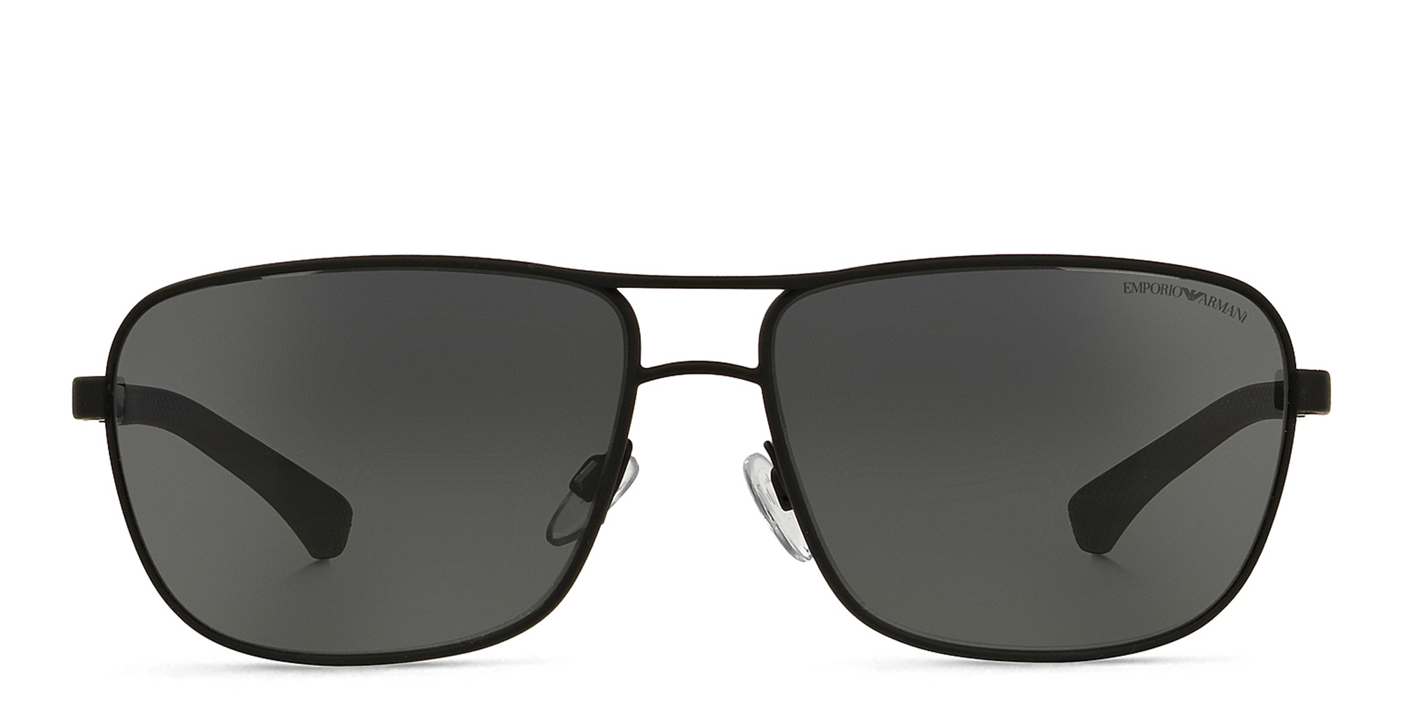Emporio Armani Rectangle Sunglasses in Black – Product Photo 1