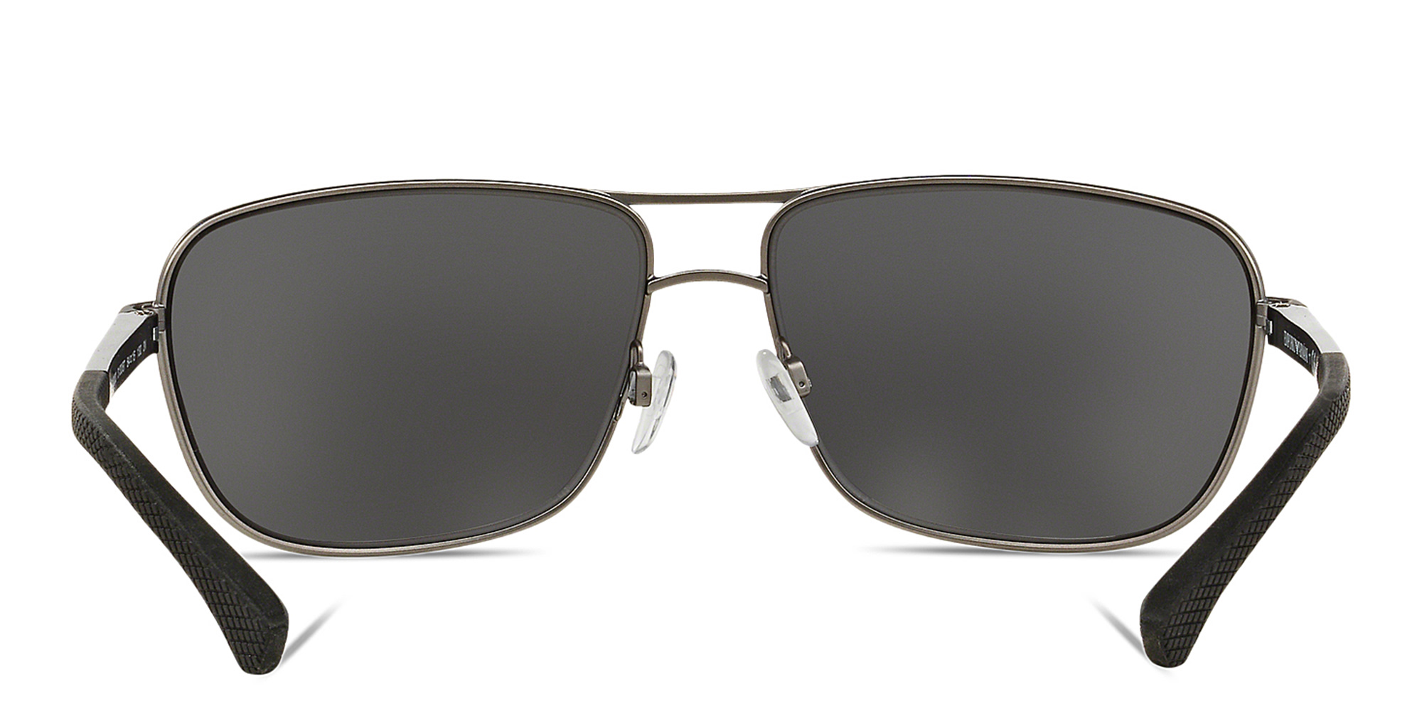 Emporio Armani Rectangle Sunglasses in Gunmetal – Product Photo 4