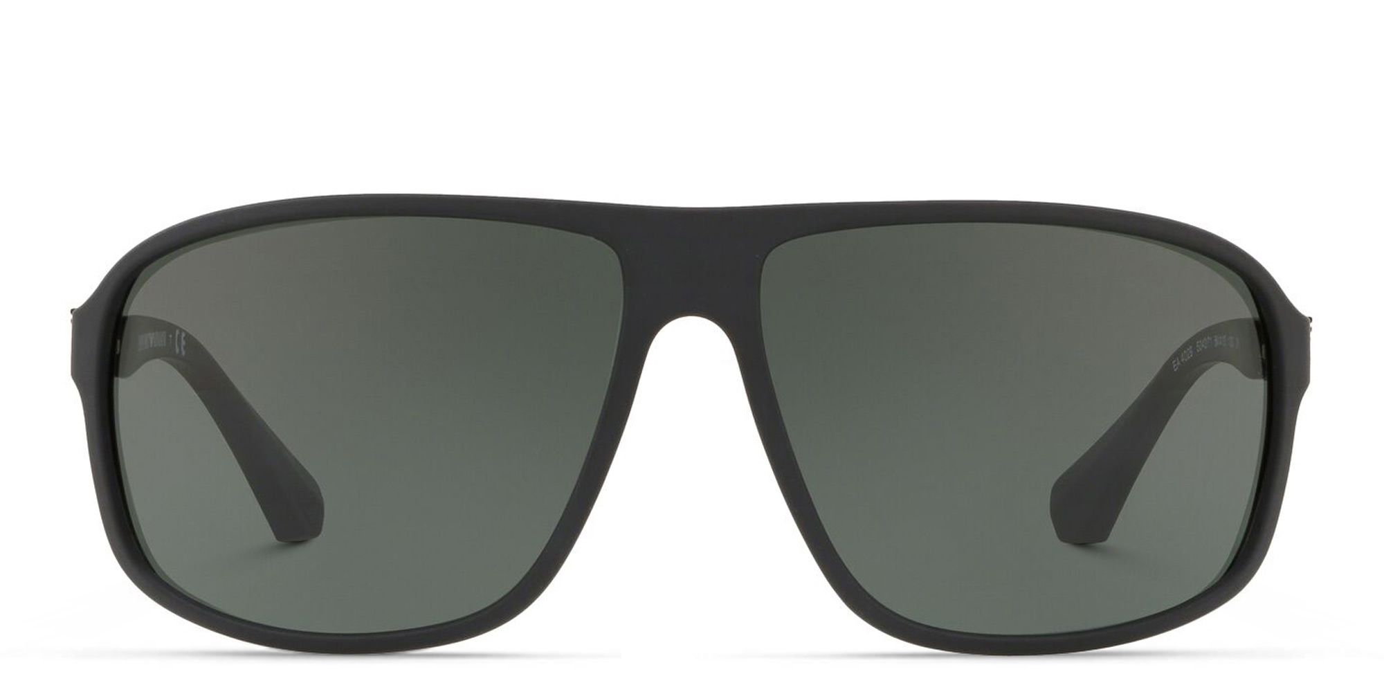 Emporio Armani Square Sunglasses in Matte Black – Product Photo 1