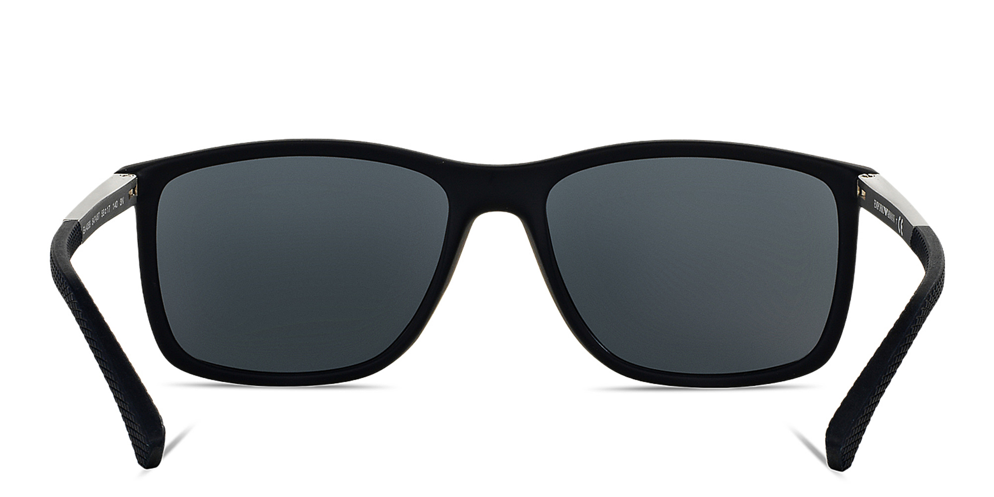 Emporio Armani Rectangle Sunglasses in Blue – Product Photo 4
