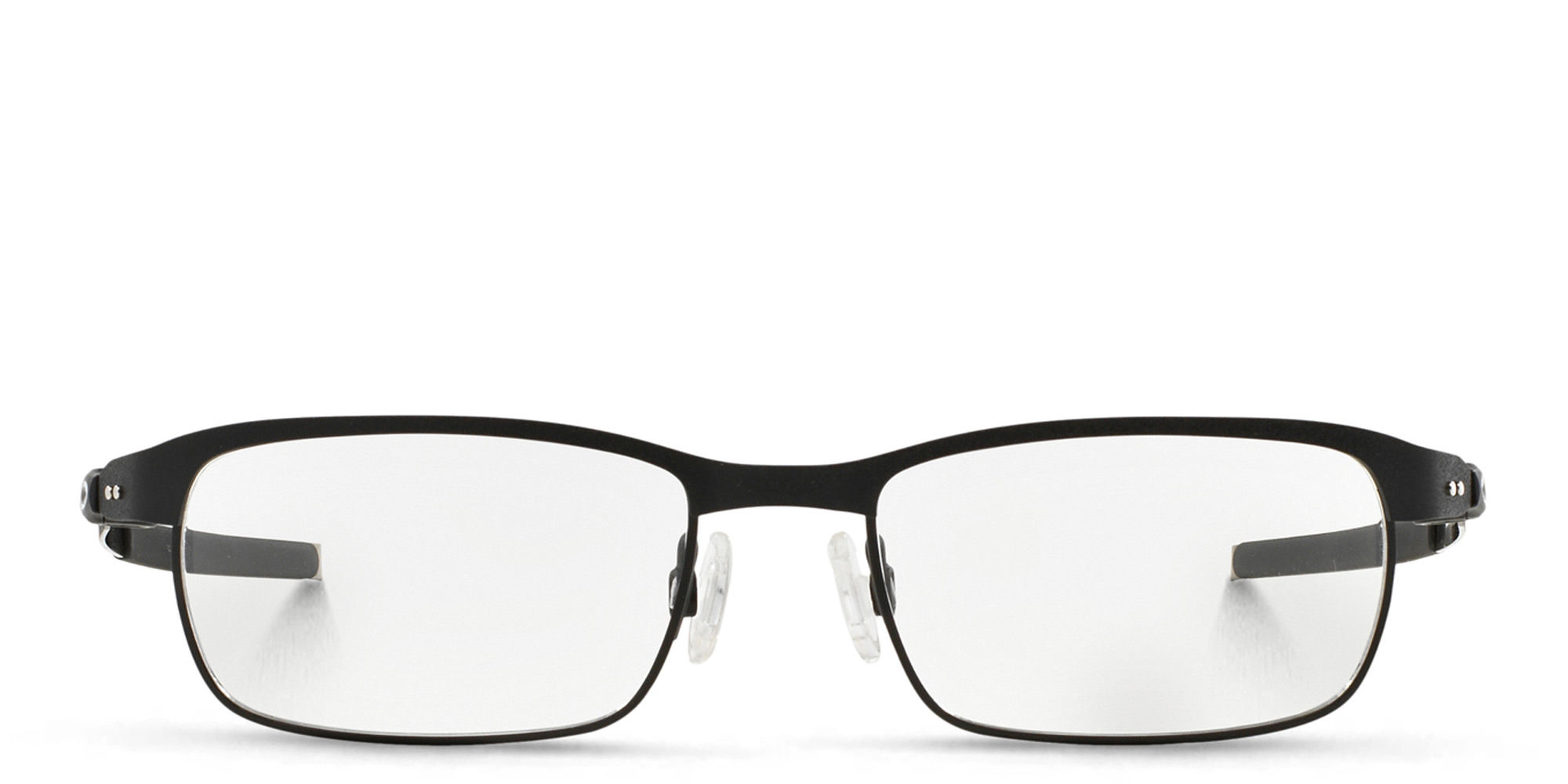 Oakley Tincup Rectangle Eyeglasses in Powder Coal – Product Photo 1