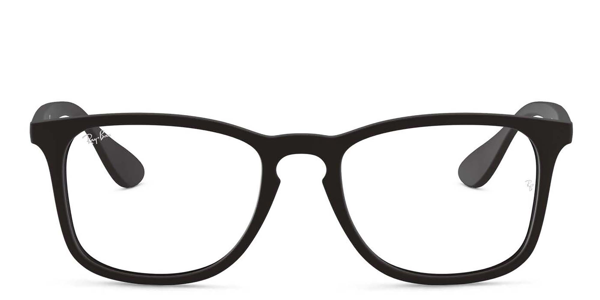 Ray-Ban Unisex Square Eyeglasses in Black – Product Photo 1