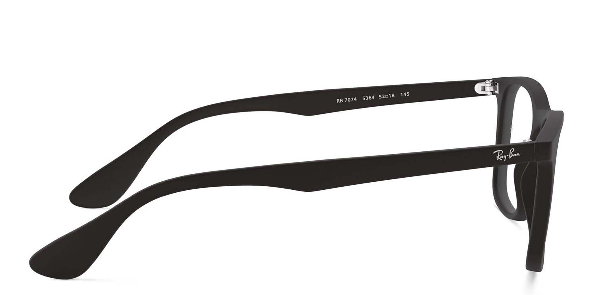 Ray-Ban Unisex Square Eyeglasses in Black – Product Photo 3