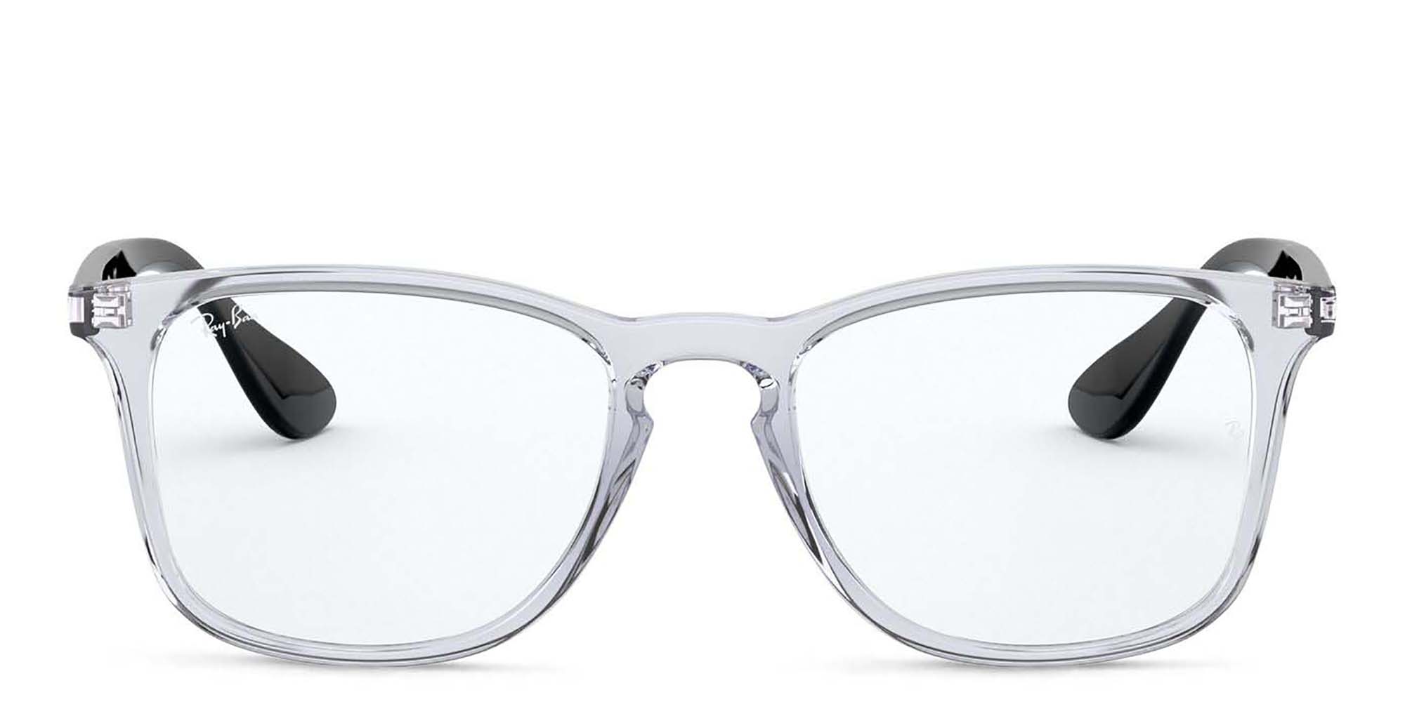 Ray-Ban Unisex Square Eyeglasses in Transparent – Product Photo 1