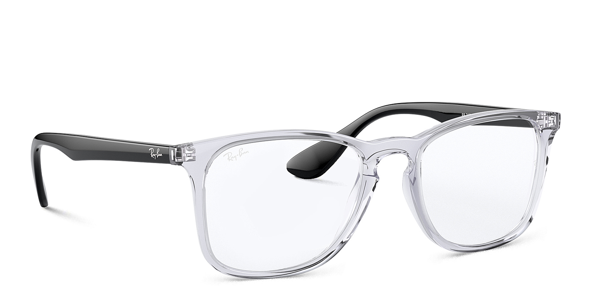 Ray-Ban Unisex Square Eyeglasses in Transparent – Product Photo 4