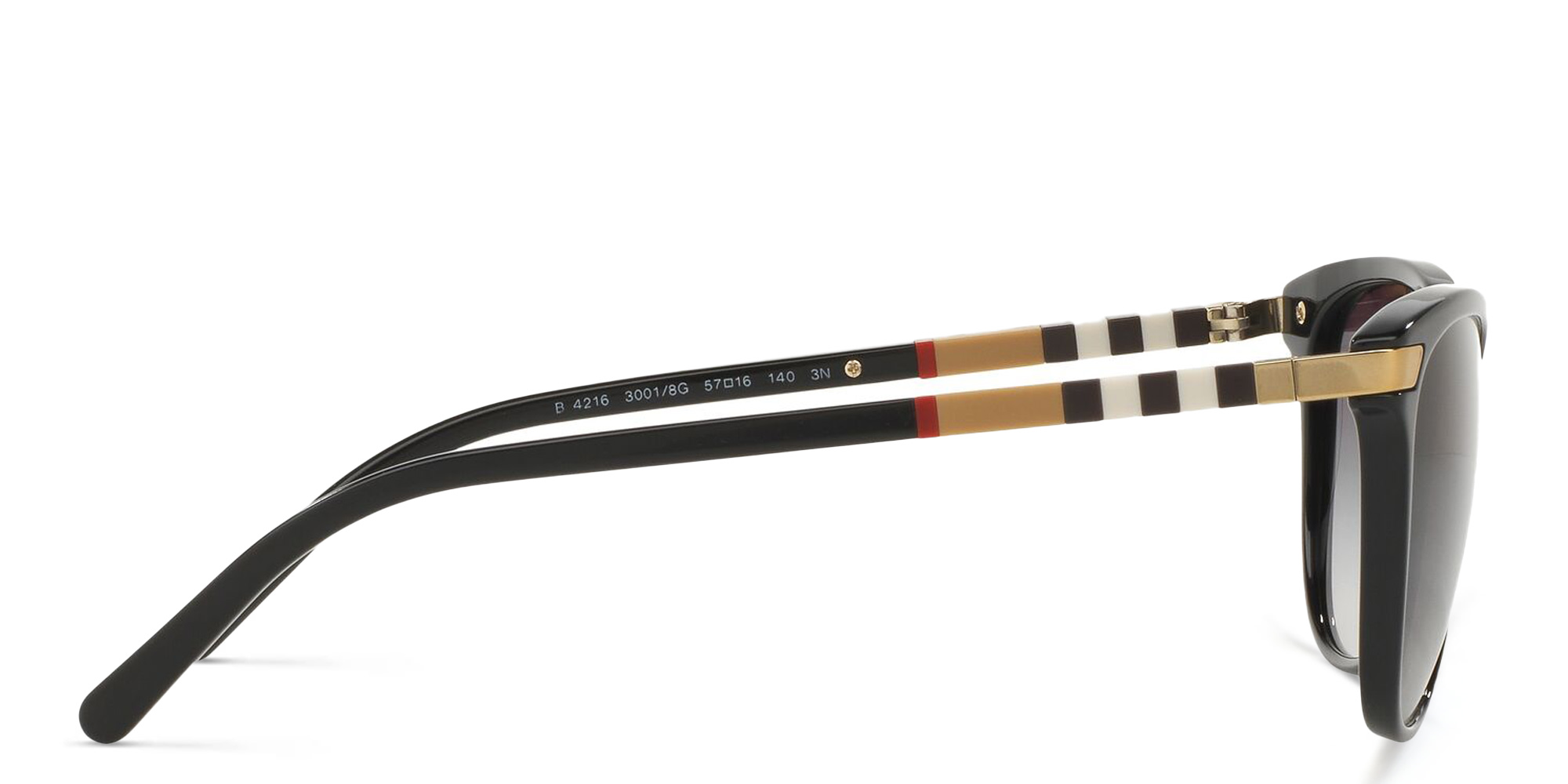 BURBERRY Cat Eye Sunglasses in Black – Product Photo 3