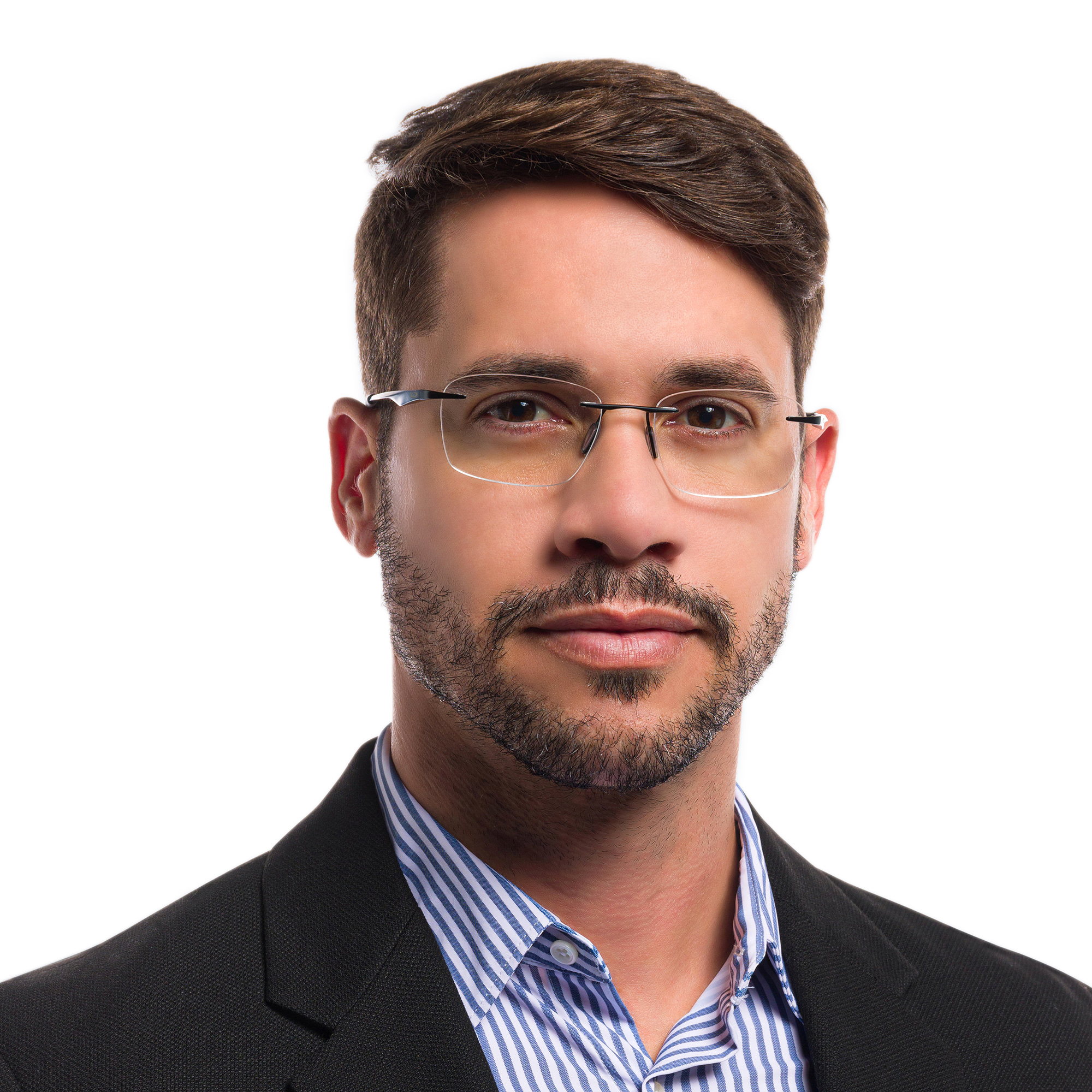 Oakley Wingfold™ EVS Rimless Rectangle Eyeglasses in Satin Black – Product Photo 6