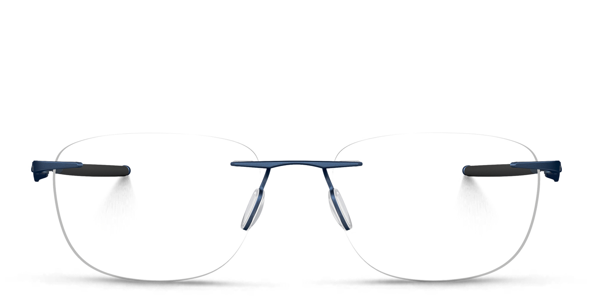 Shop Oakley Rimless Rectangle Eyeglasses in Satin Midnight online.