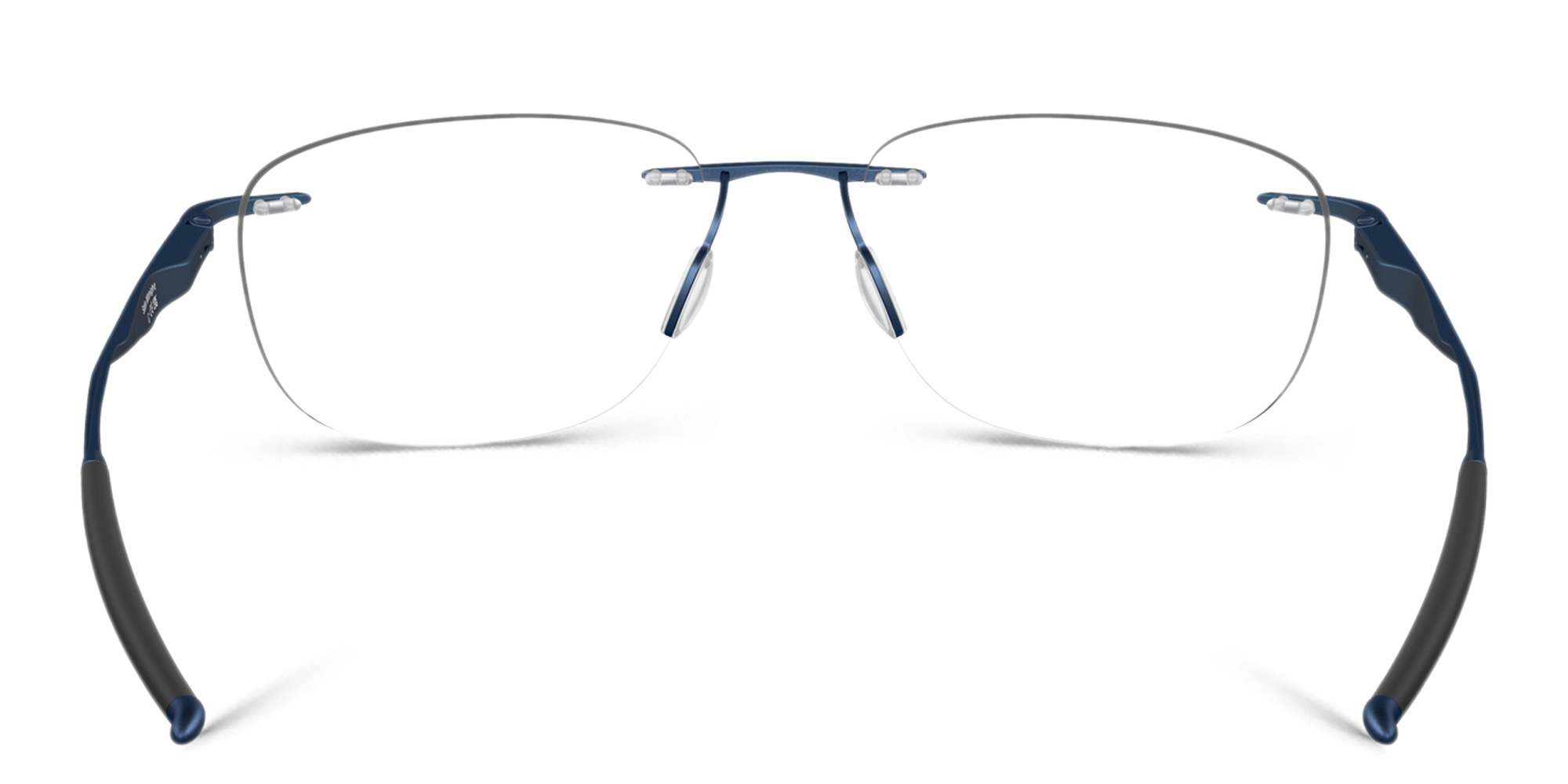Shop Oakley Rimless Rectangle Eyeglasses in Satin Midnight online.