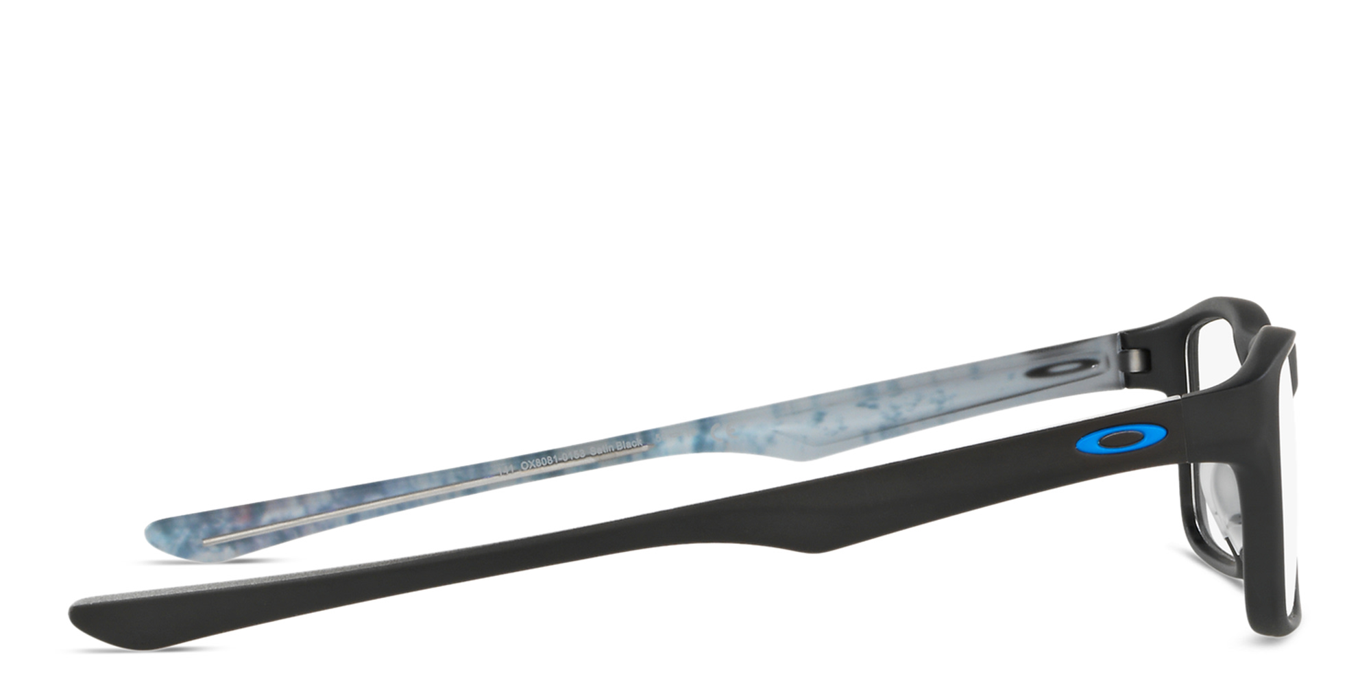 Oakley Unisex Rectangle Eyeglasses in Satin Black – Product Photo 3