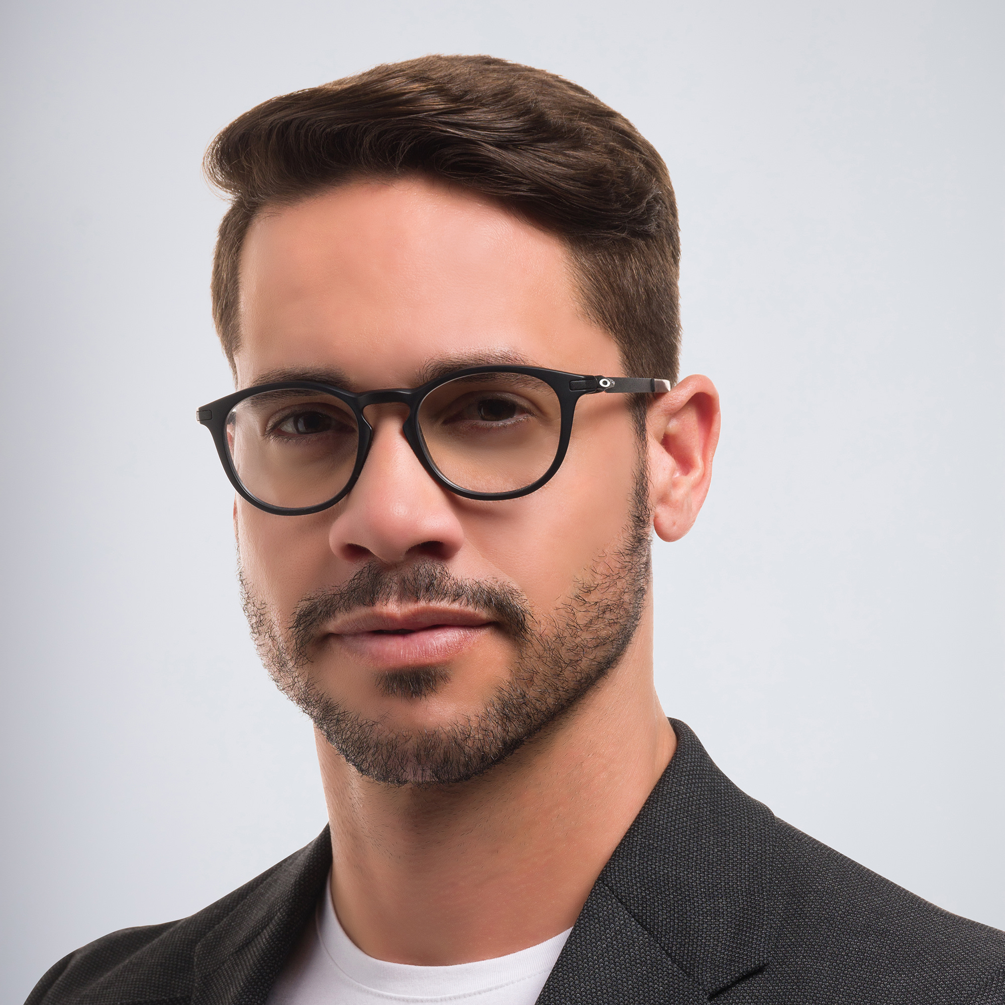 Oakley Pitchman™ R Round Eyeglasses in Satin Black – Product Photo 6