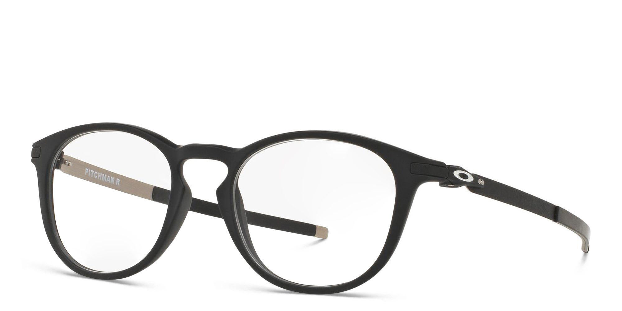 Oakley Pitchman™ R Round Eyeglasses in Satin Black – Product Photo 2