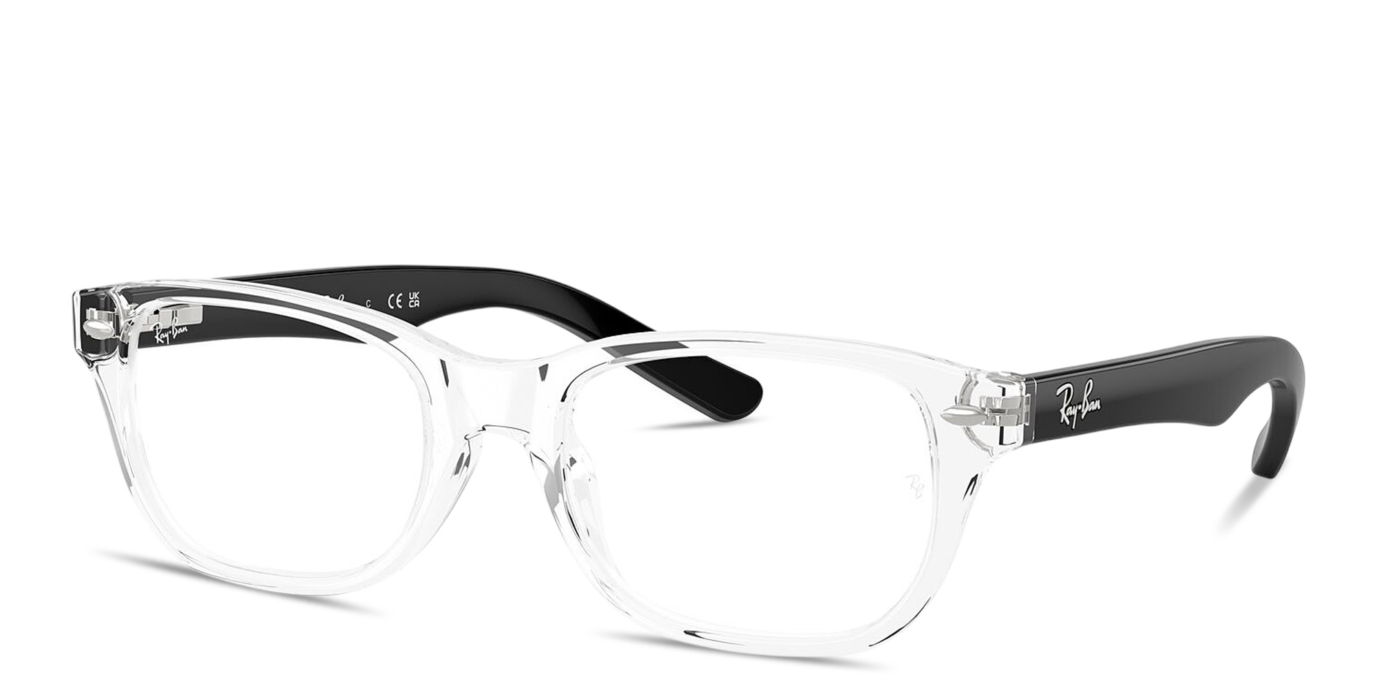 Shop Ray-Ban Junior Optics Kids Square Eyeglasses in Transparent online.
