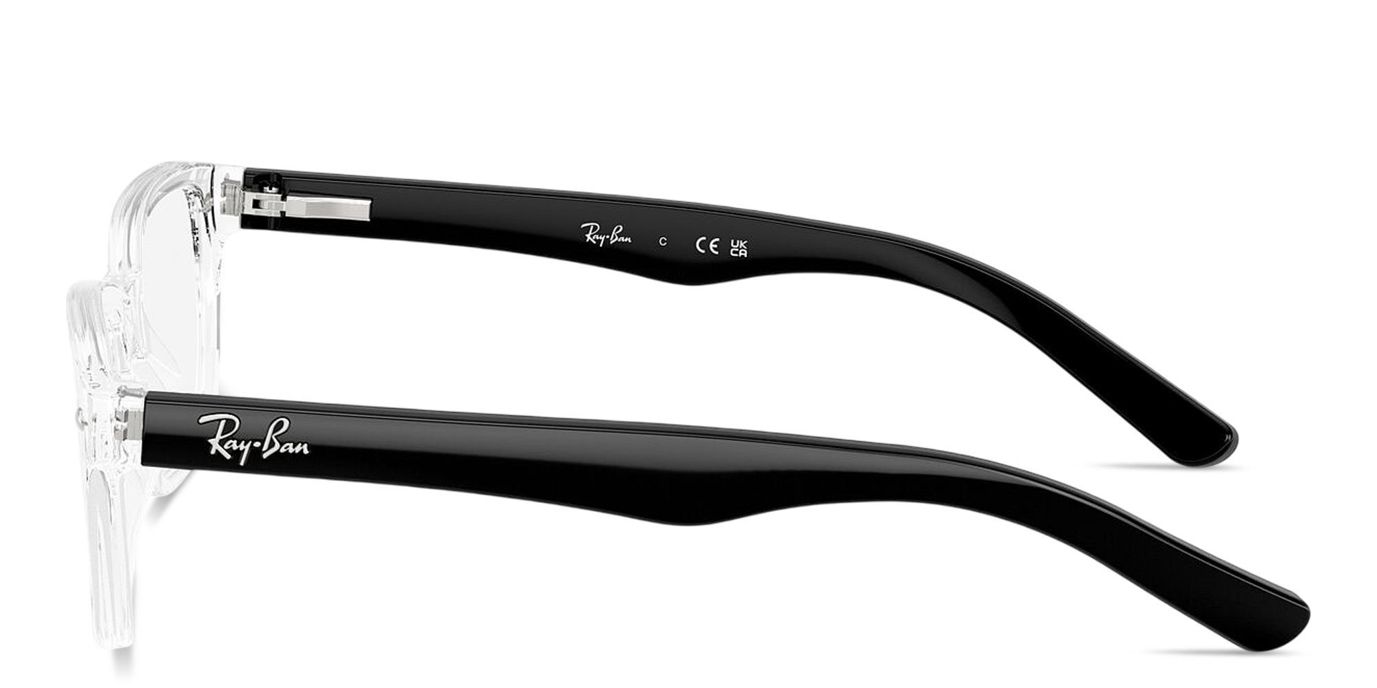 Shop Ray-Ban Junior Optics Kids Square Eyeglasses in Transparent online.