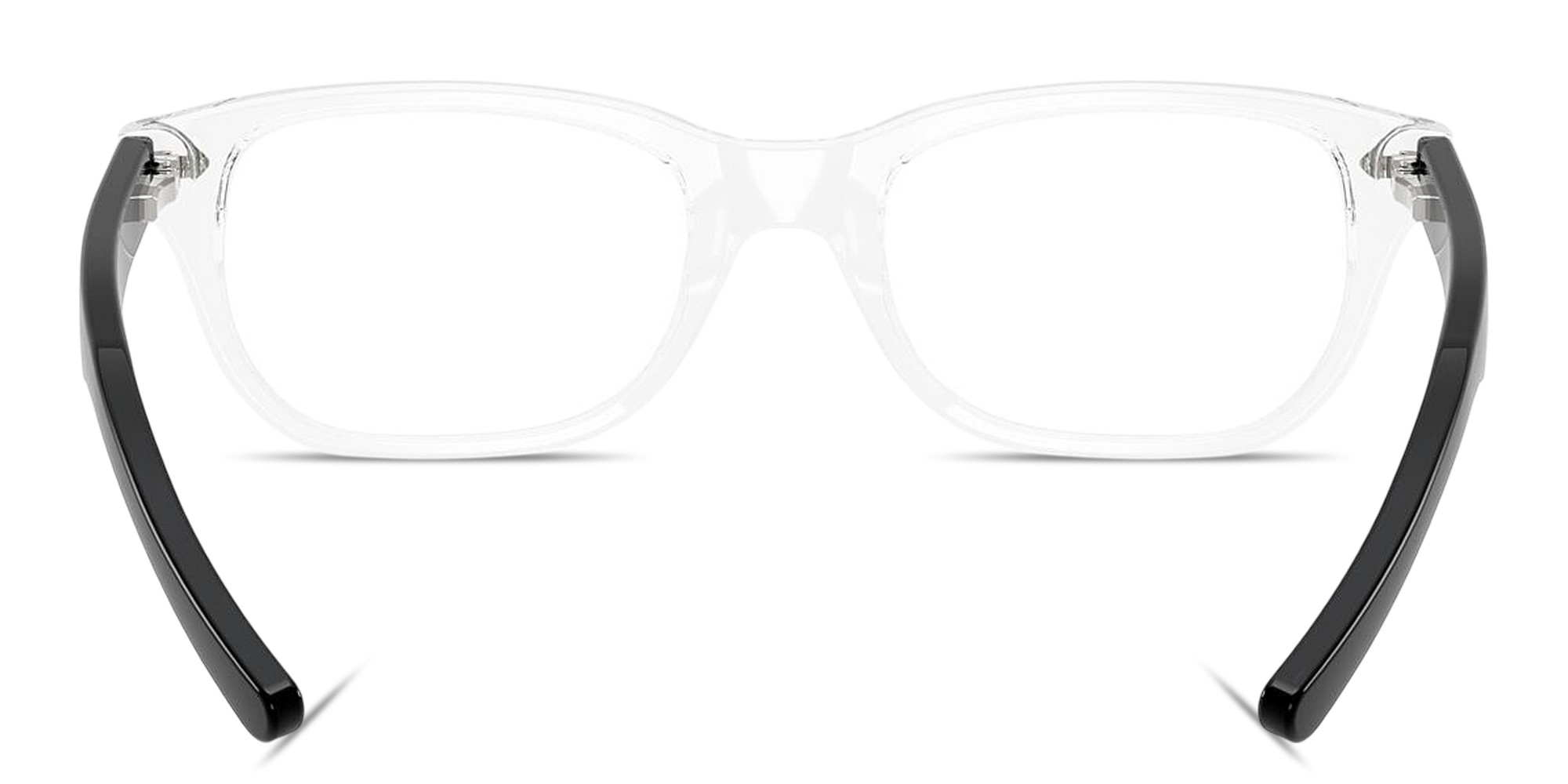 Shop Ray-Ban Junior Optics Kids Square Eyeglasses in Transparent online.