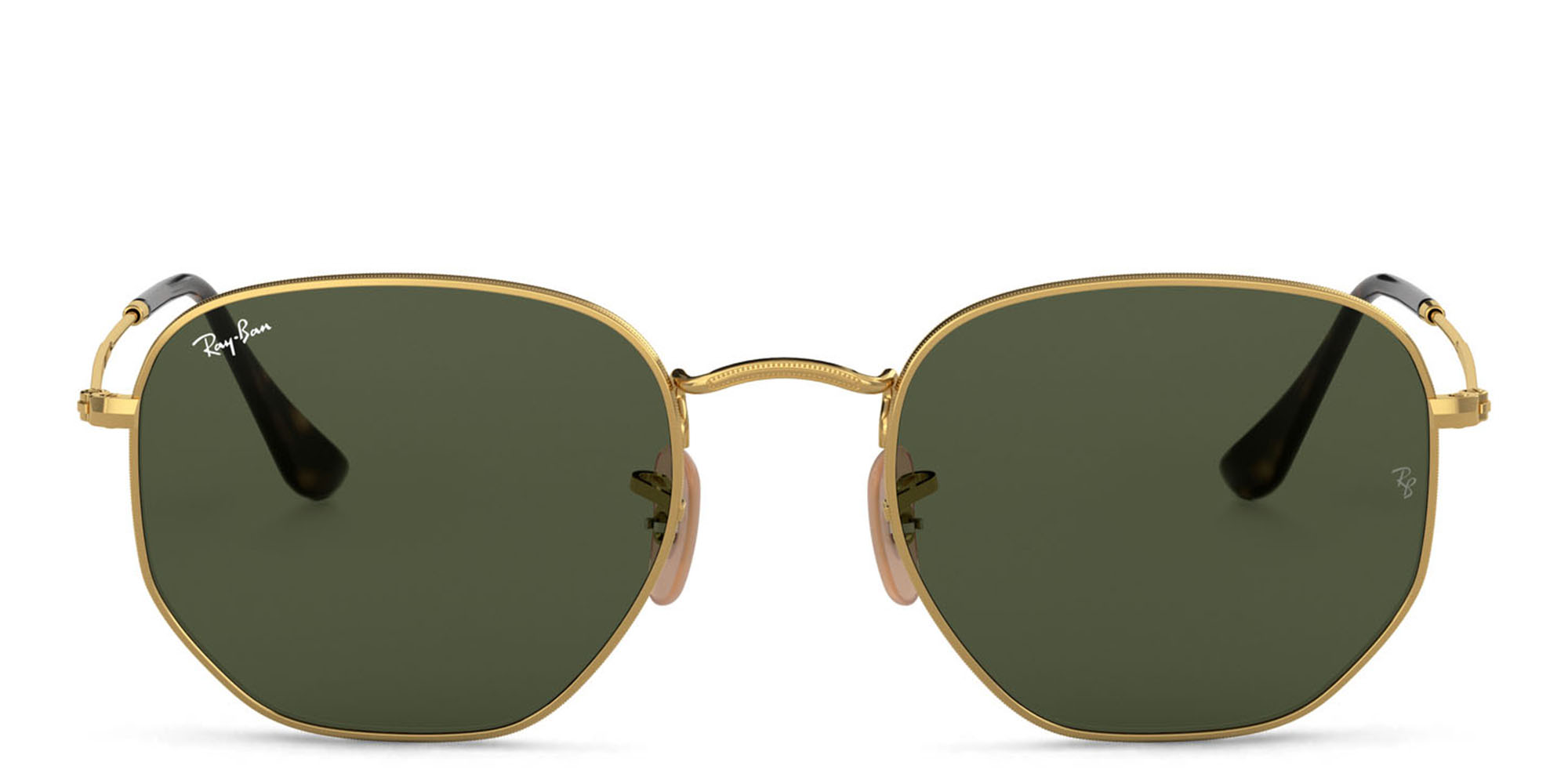 Ray-Ban Hexagonal Unisex Sunglasses in Gold – Product Photo 1