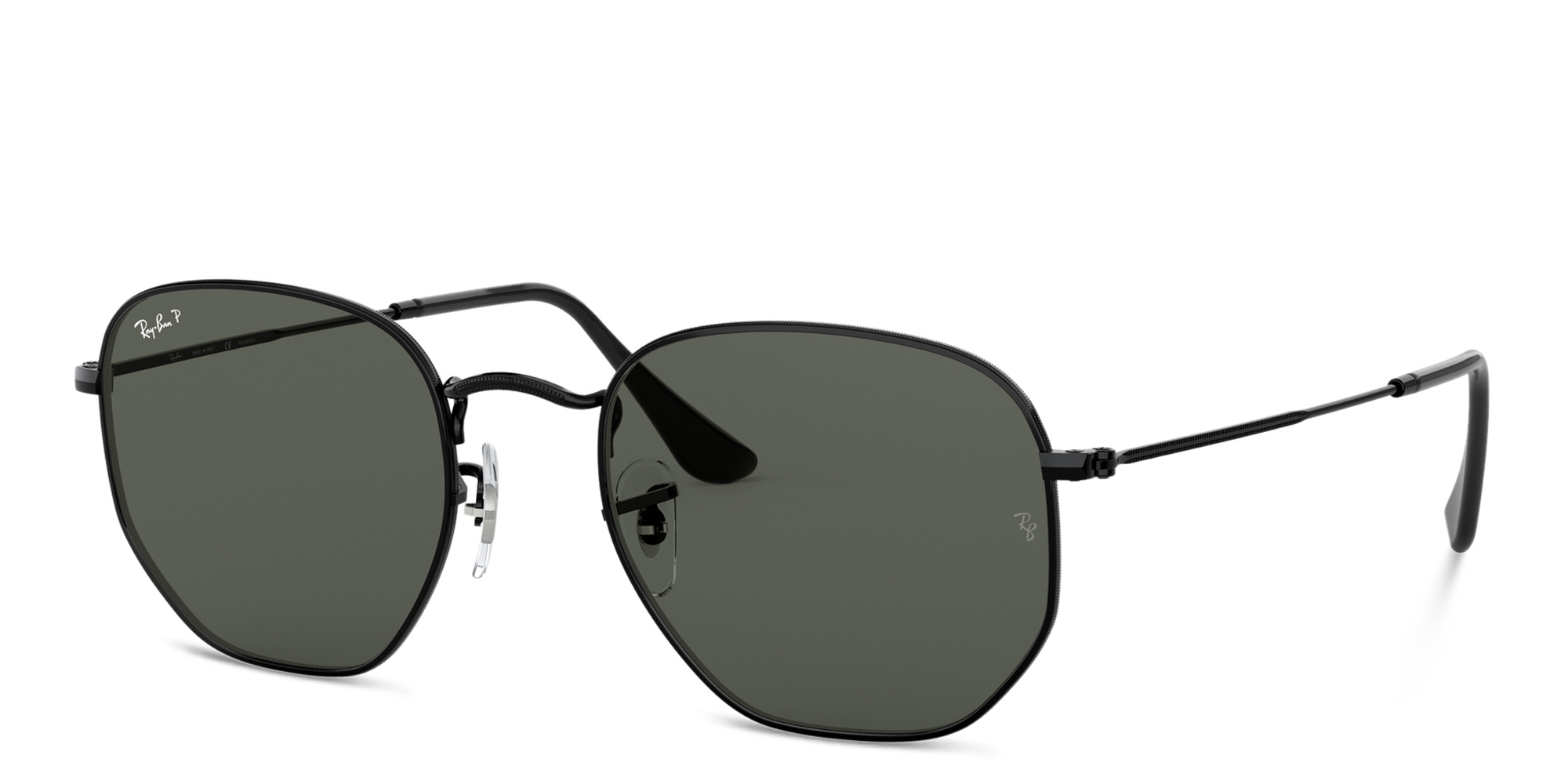 Ray-Ban Hexagonal Unisex Sunglasses in Black – Product Photo 2