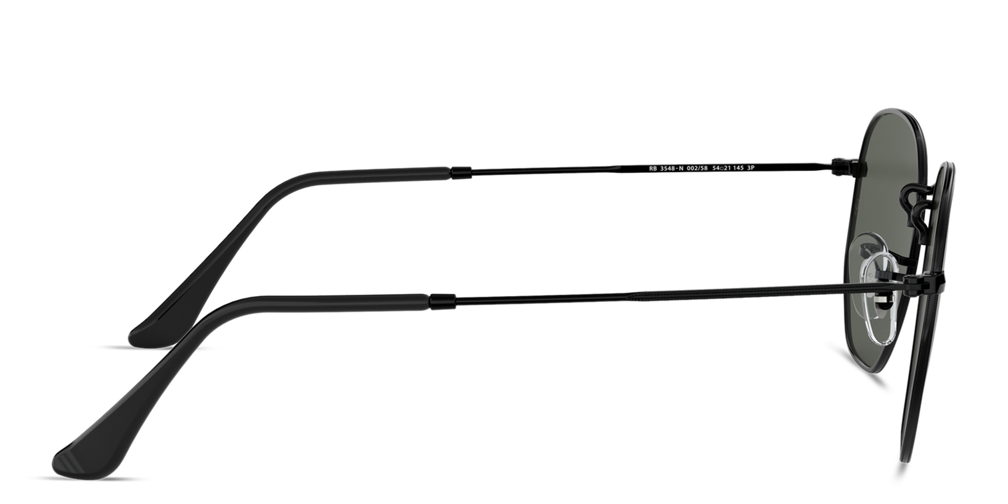 Ray-Ban Hexagonal Unisex Sunglasses in Black – Product Photo 3