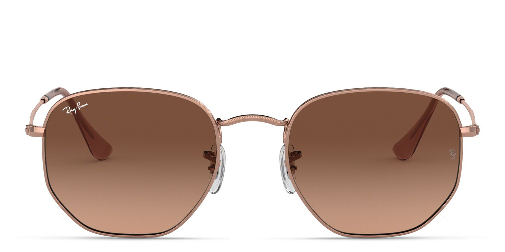Ray-Ban Hexagonal Flat Lenses Sunglasses in Copper – Product Photo 1