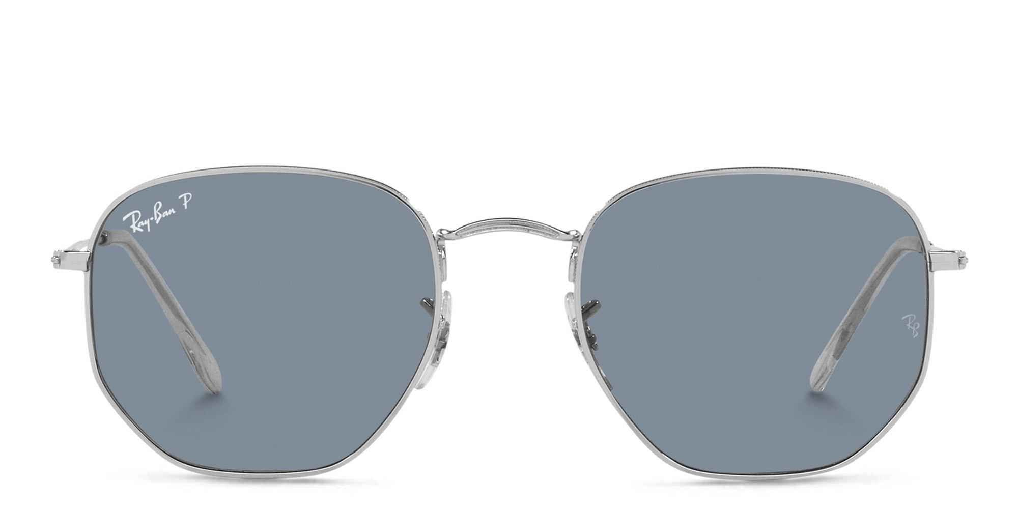 Ray-Ban Hexagonal Unisex Sunglasses in Silver – Product Photo 1