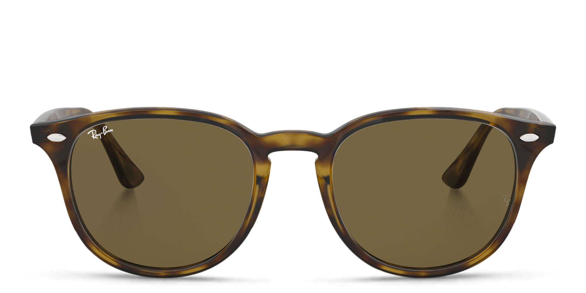Ray-Ban Unisex Round Sunglasses in Light Havana – Product Photo 1