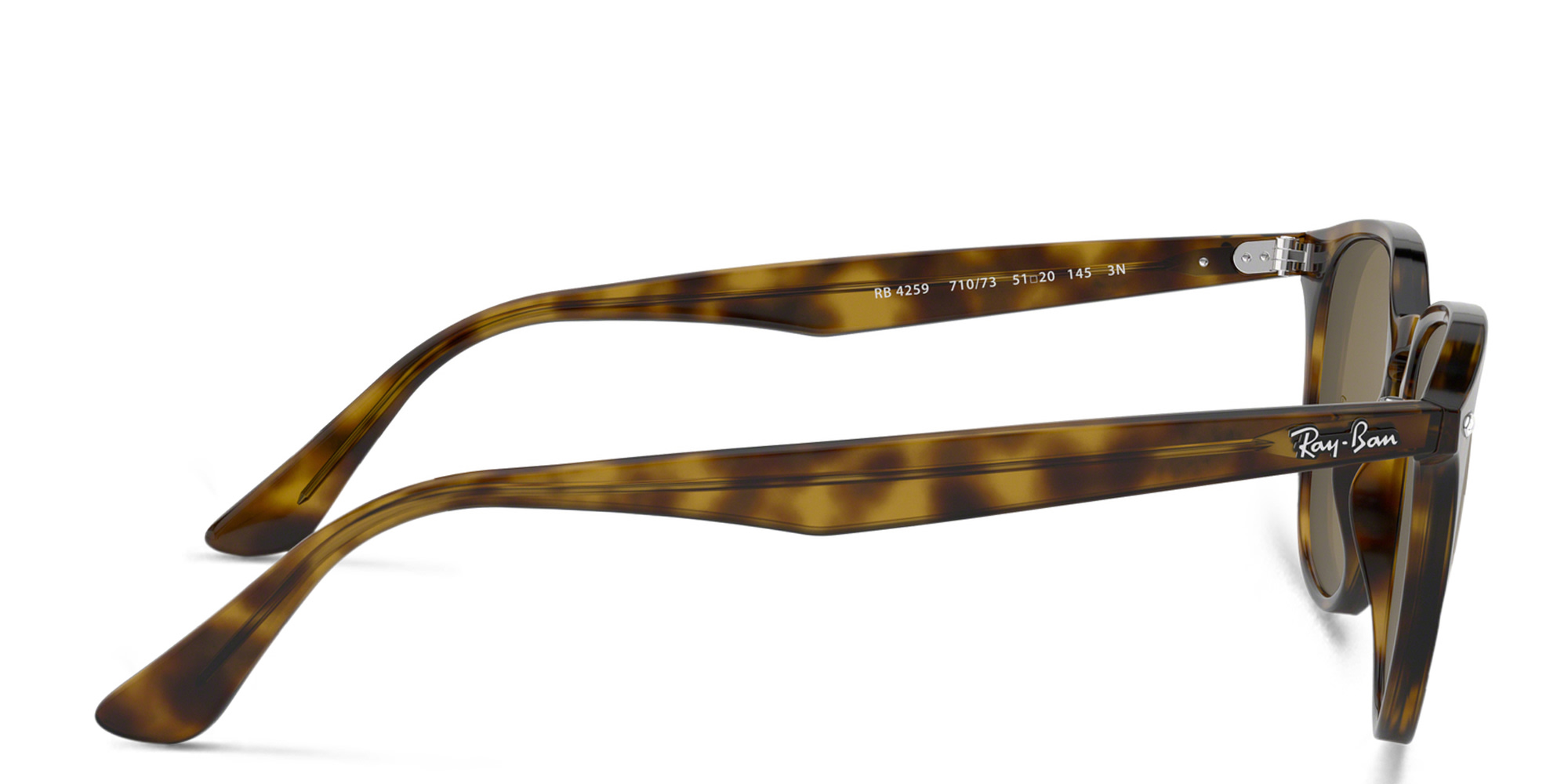 Ray-Ban Unisex Round Sunglasses in Light Havana – Product Photo 3