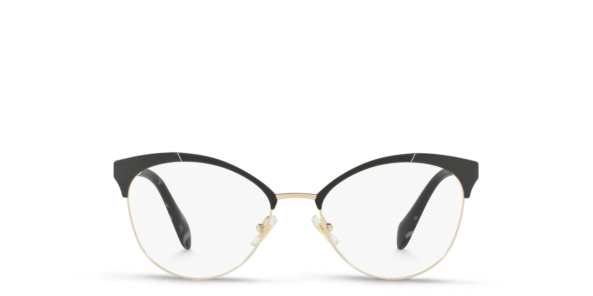 MIU MIU Cat Eye Eyeglasses in Gold – Product Photo 1