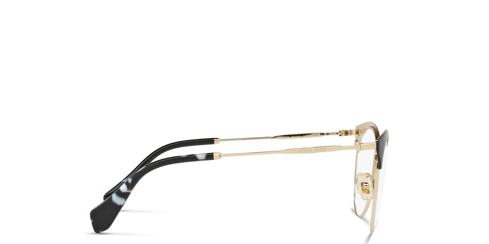 MIU MIU Cat Eye Eyeglasses in Gold – Product Photo 3