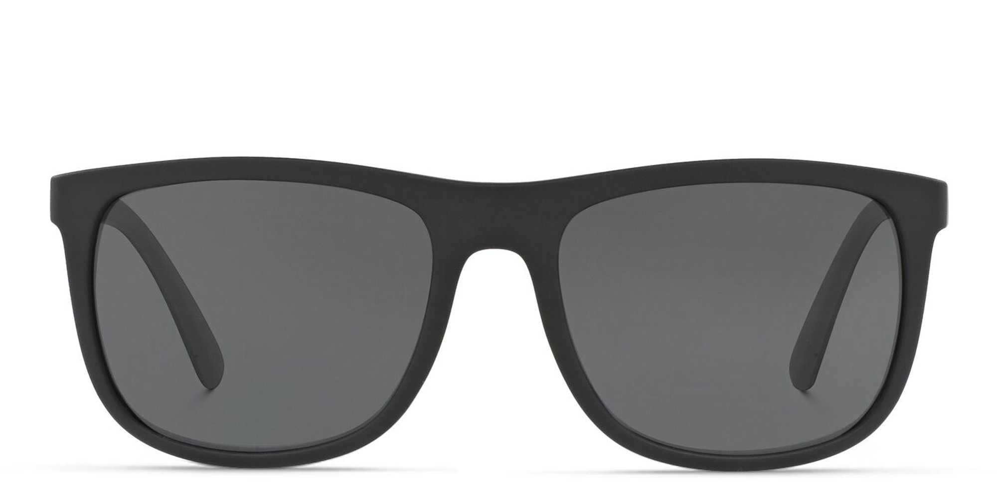 Emporio Armani Square Sunglasses in Matte Black – Product Photo 1